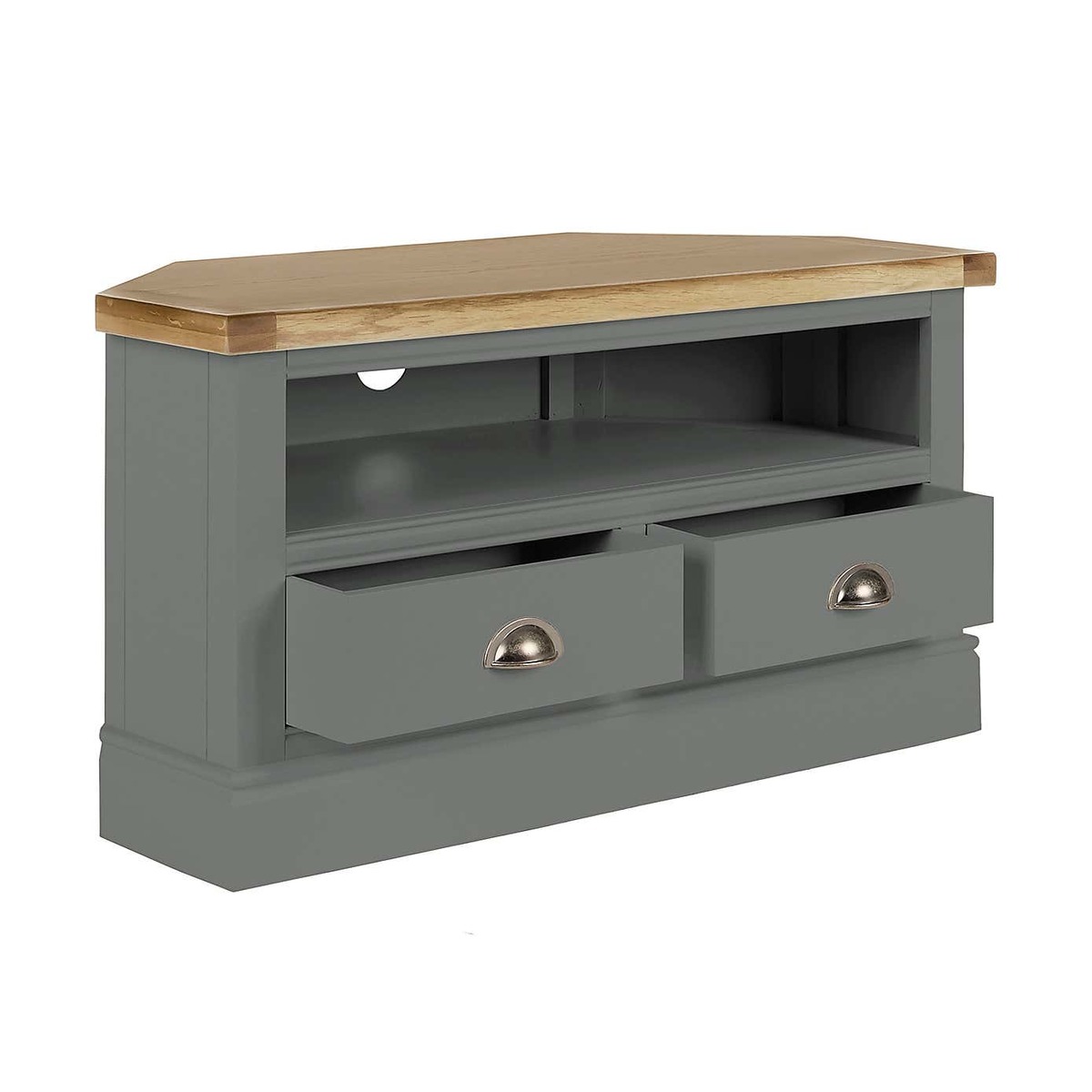Compton Corner TV Unit Slate Slate (Grey) – image 3