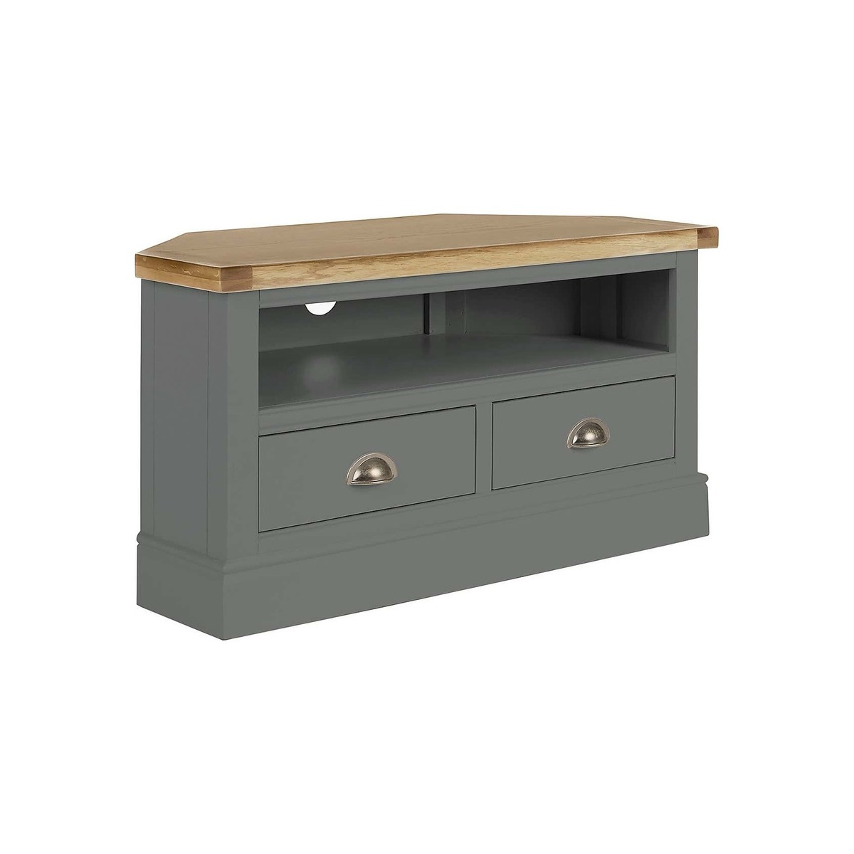 Compton Corner TV Unit Slate Slate (Grey) – image 2