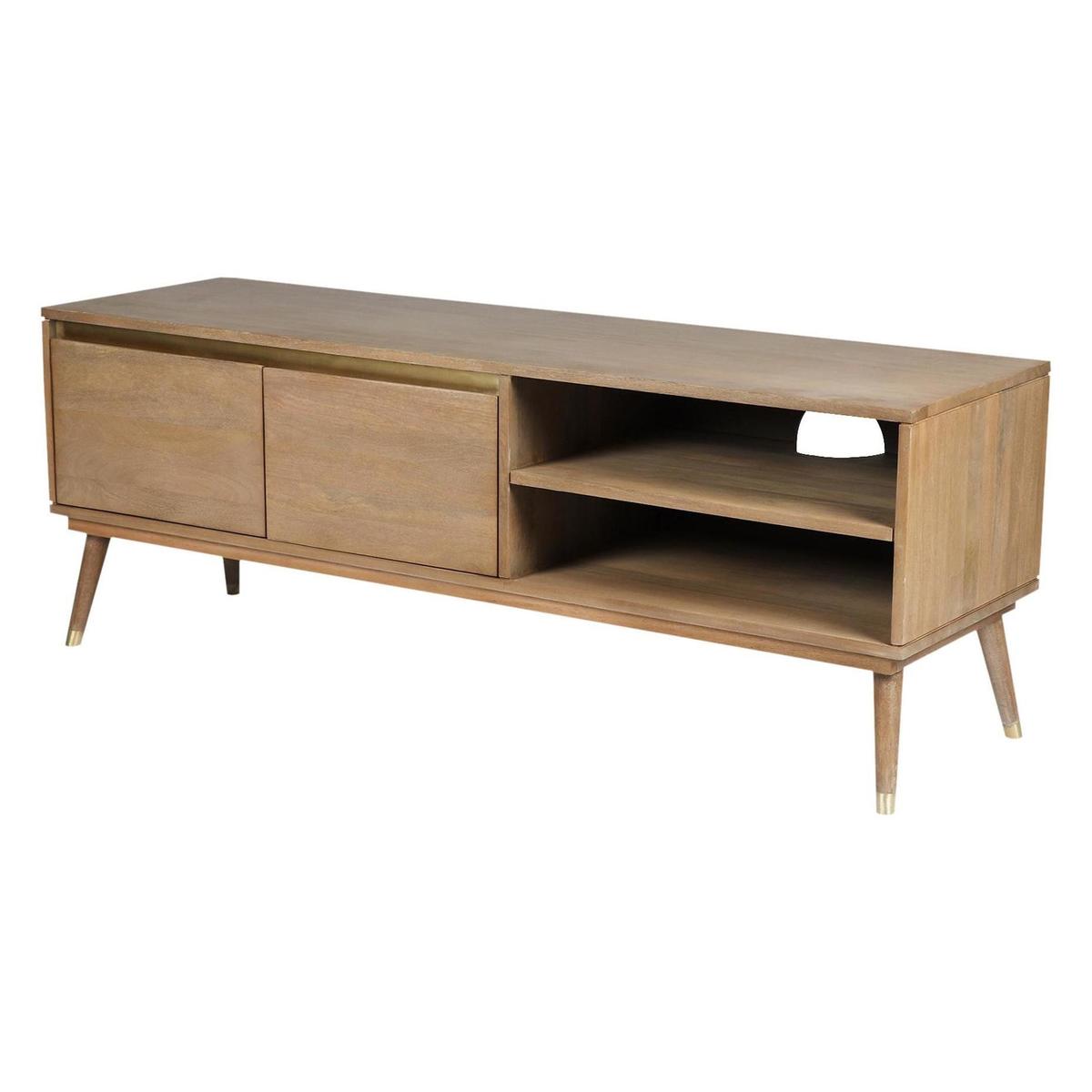 Dalia Wide TV Stand Light Wood – image 2