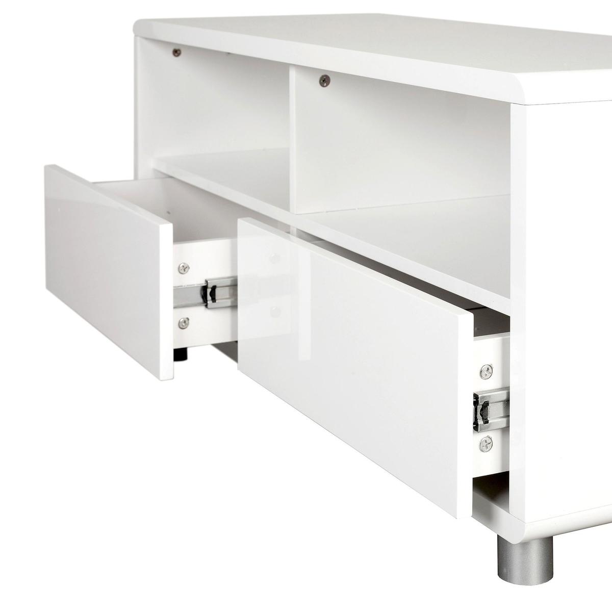 Soho White Gloss TV Stand White – image 3