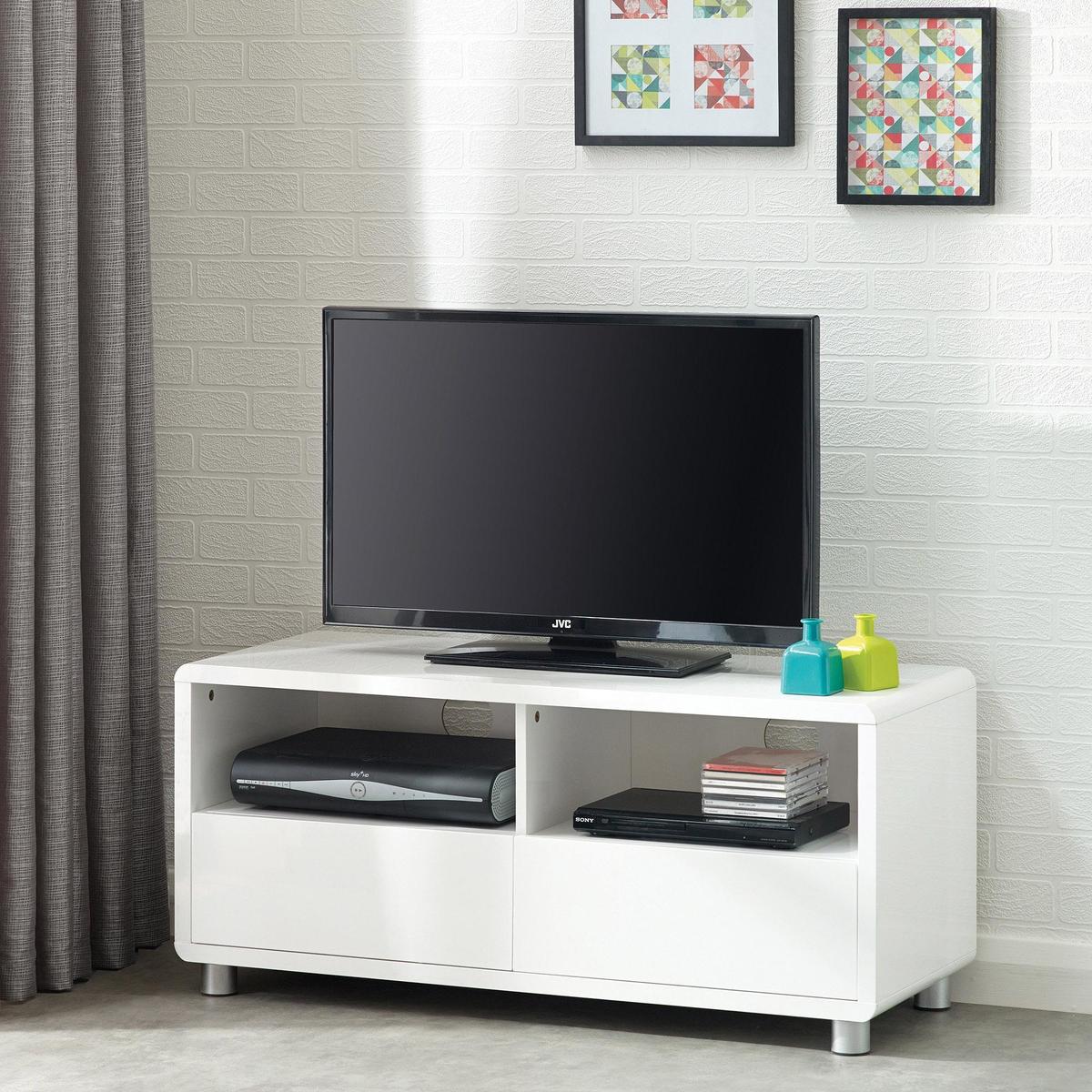 Soho White Gloss TV Stand White – image 5