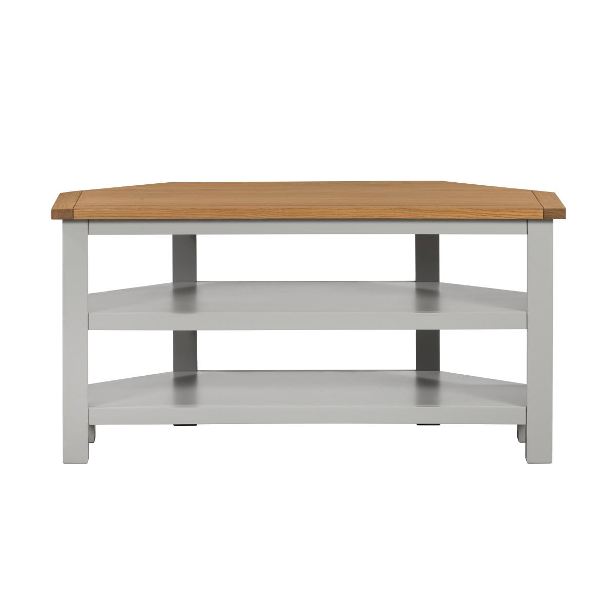 Bromley Open Corner TV Unit Grey Grey – image 2