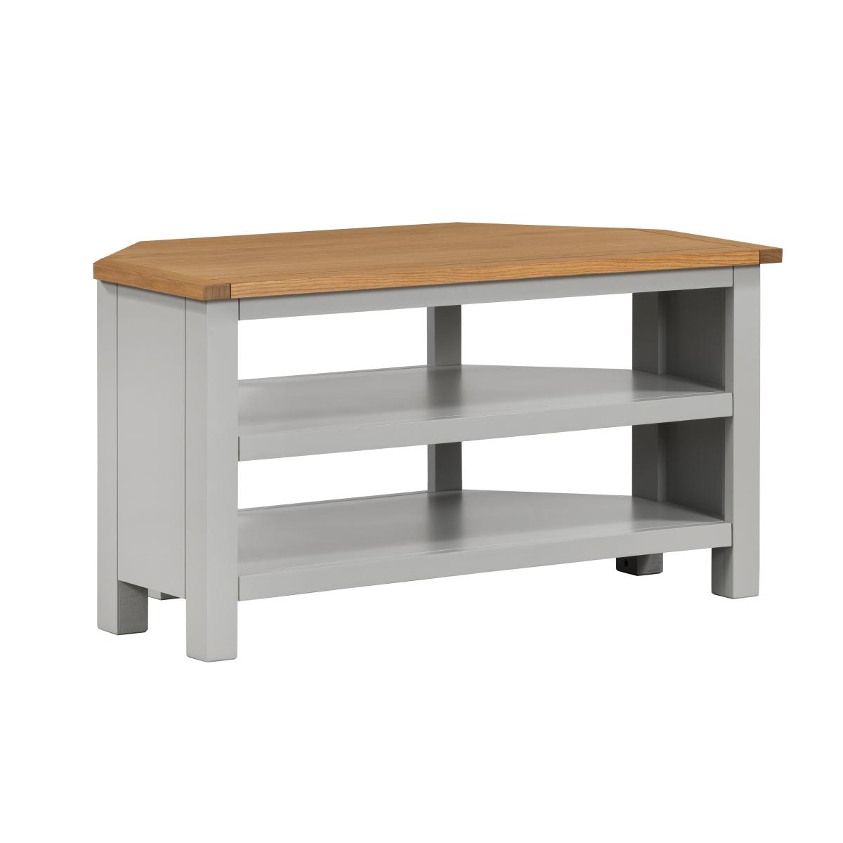 Bromley Open Corner TV Unit Grey Grey – image 3