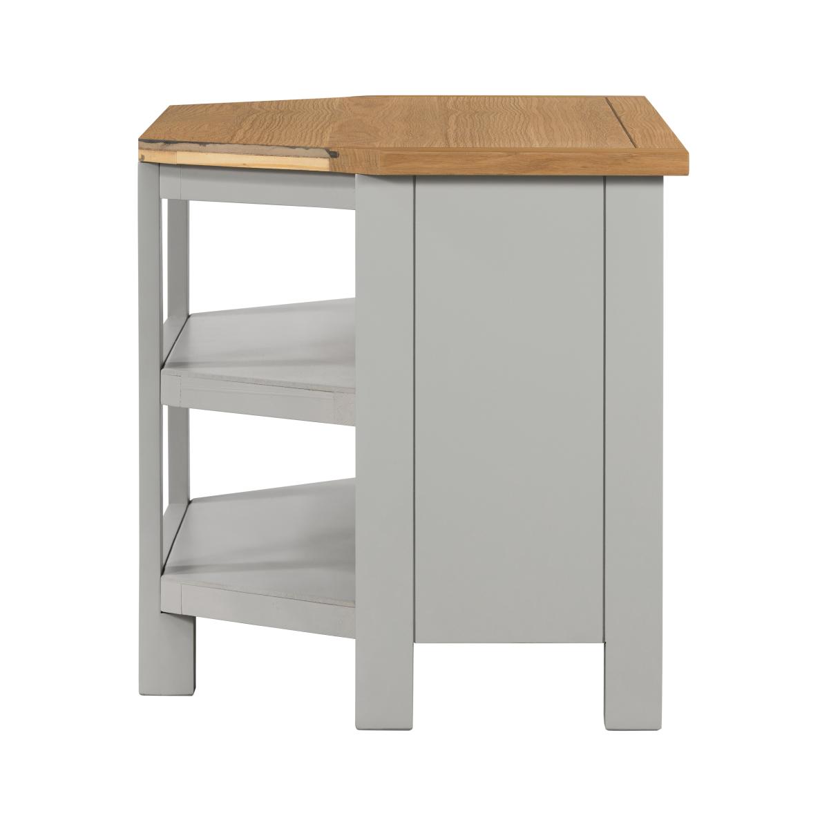 Bromley Open Corner TV Unit Grey Grey – image 4