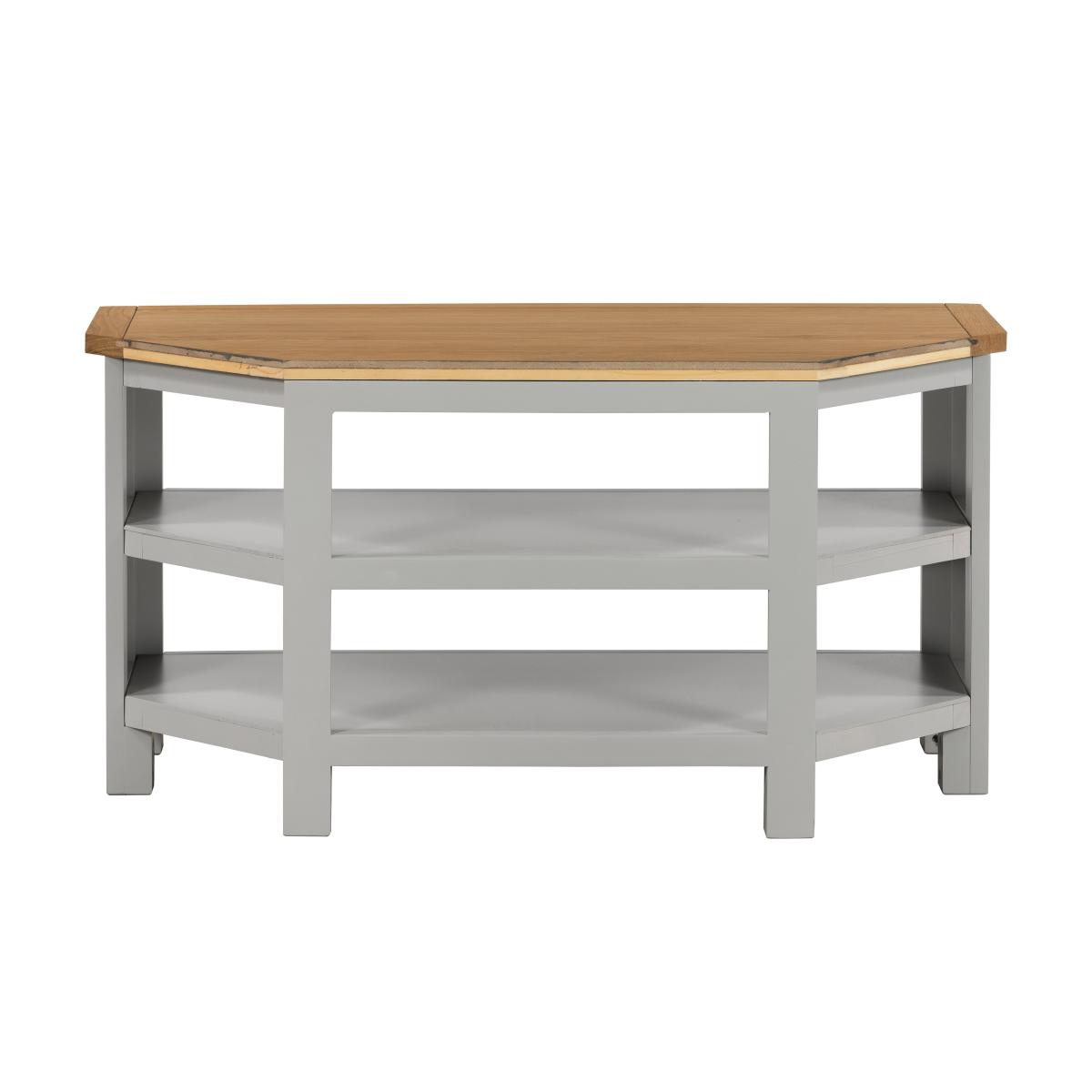 Bromley Open Corner TV Unit Grey Grey – image 5