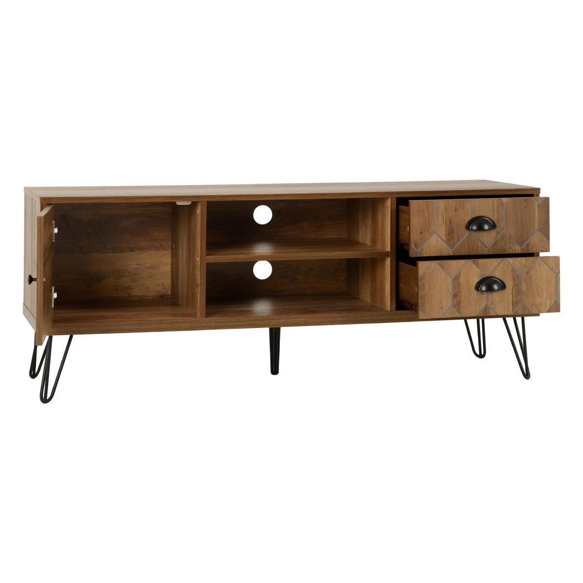 Ottawa TV Stand Mid Oak (Brown) – image 3