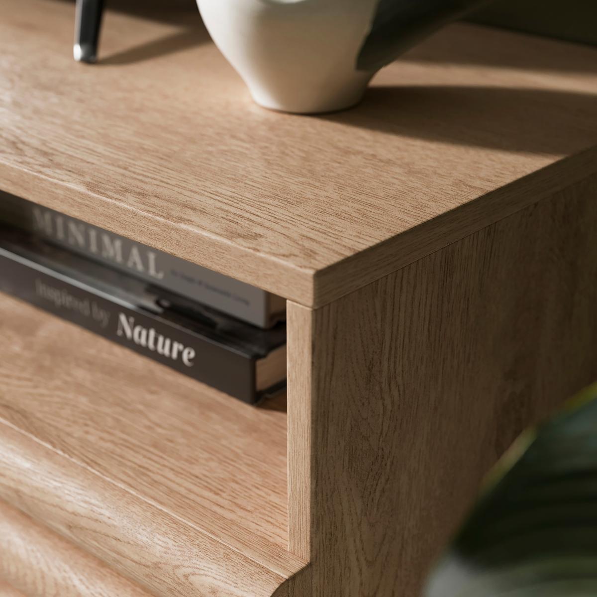 Dax Wide TV Stand for TVs up to 60" Distressed Oak – image 6