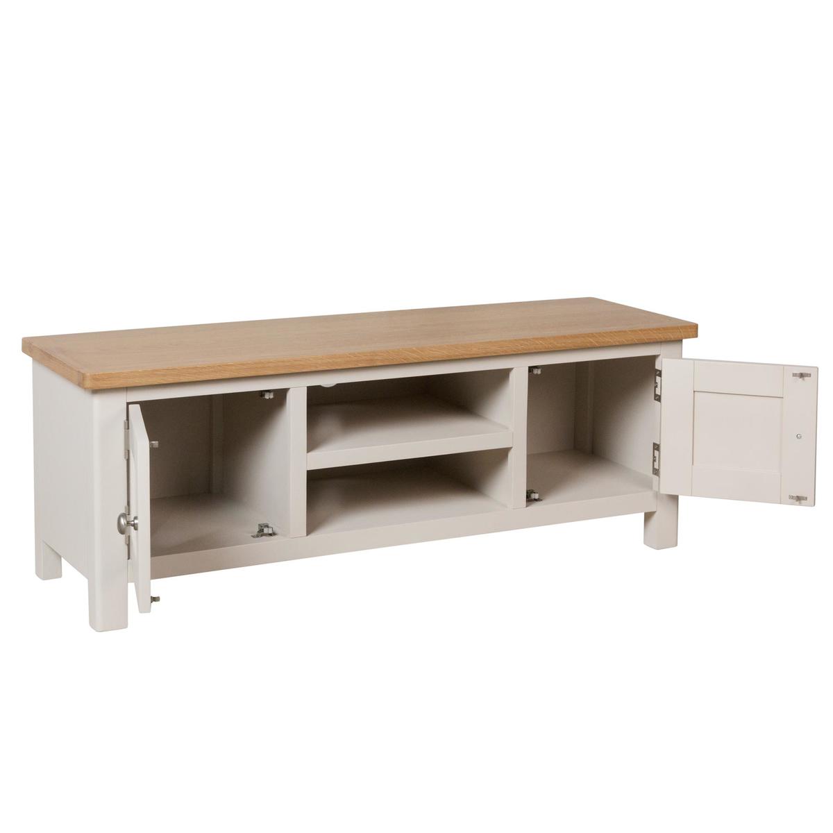 Reese Wide TV Unit Dove Grey – image 3
