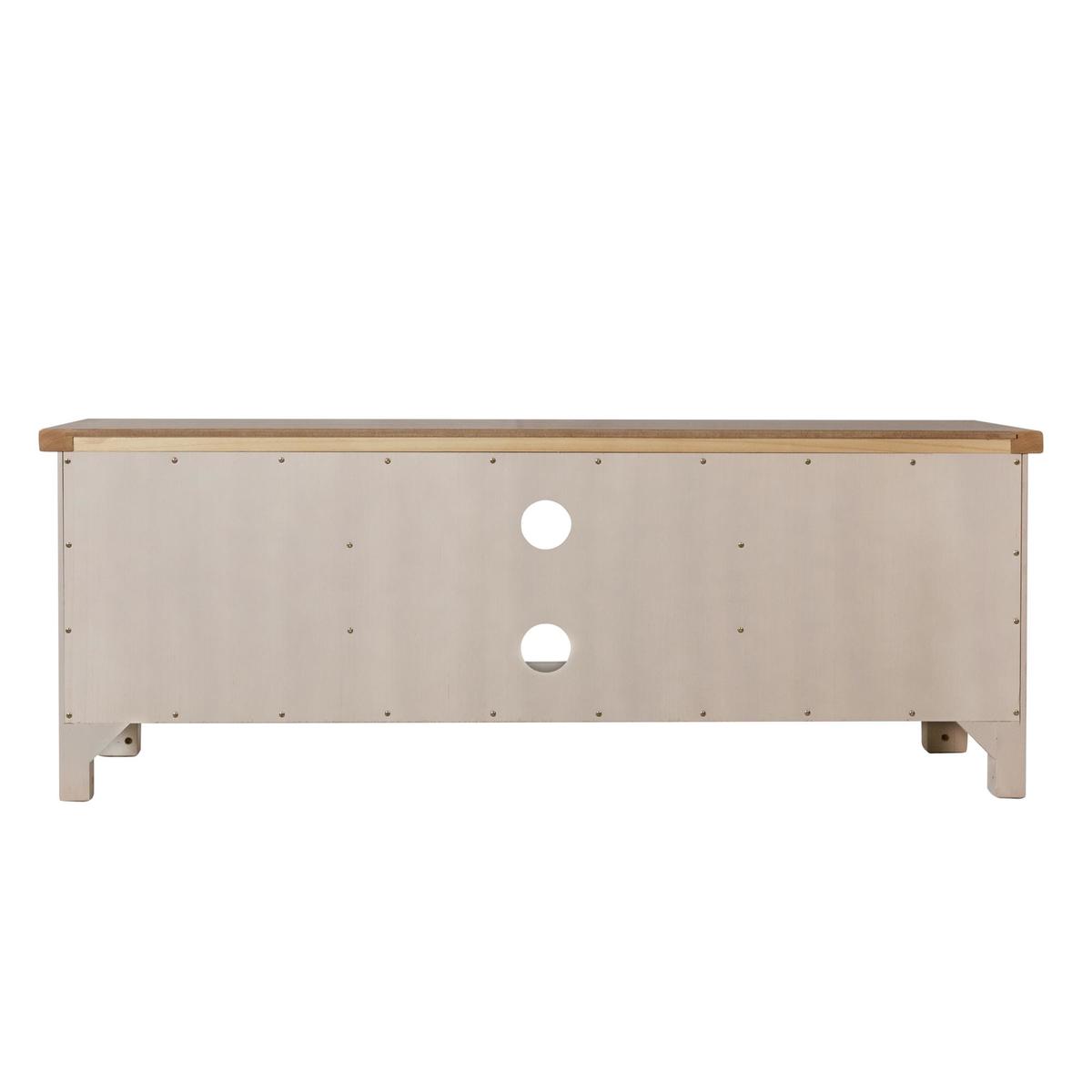Reese Wide TV Unit Dove Grey – image 4