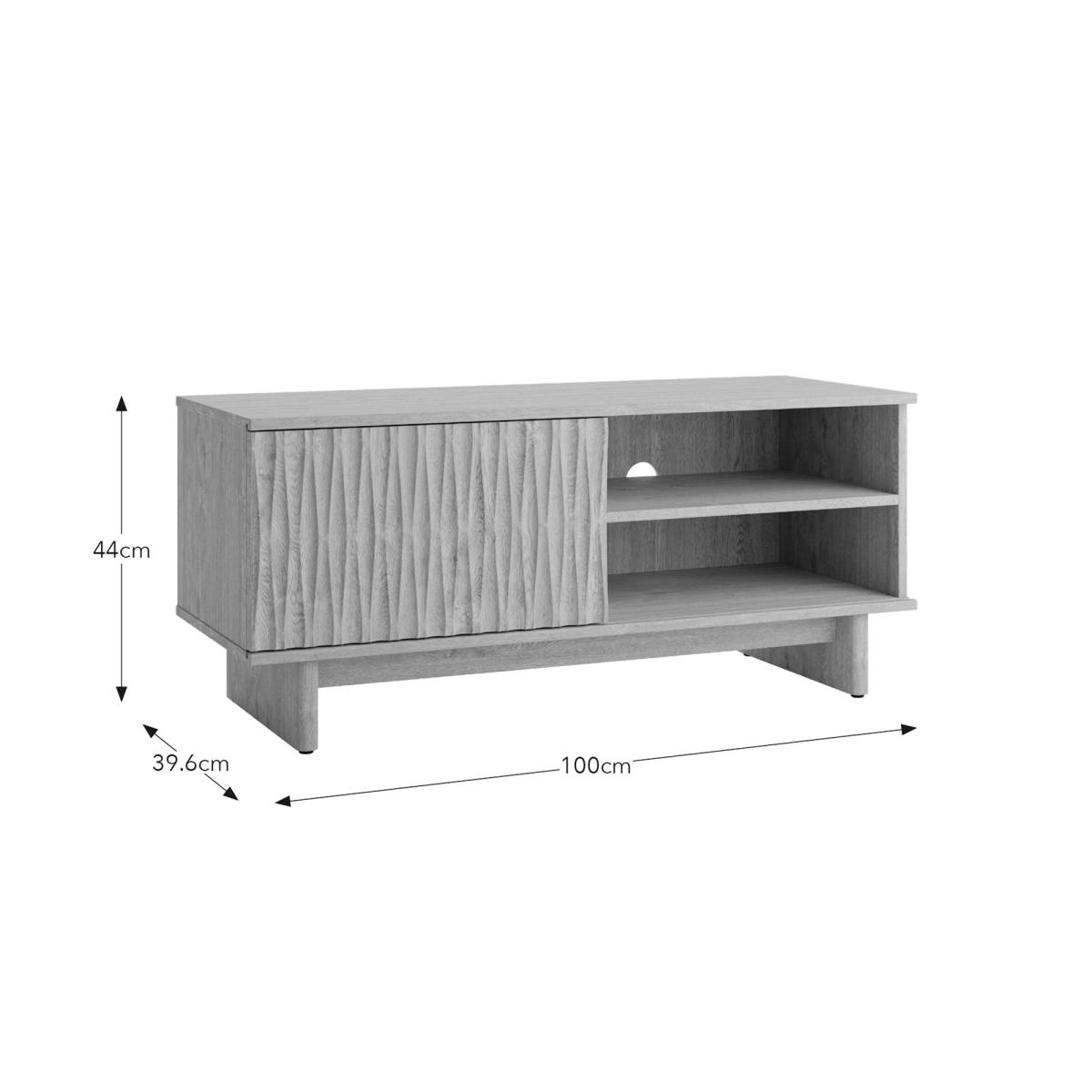 Inga Small TV Unit for TVs up to 44", Oak Effect – image 6