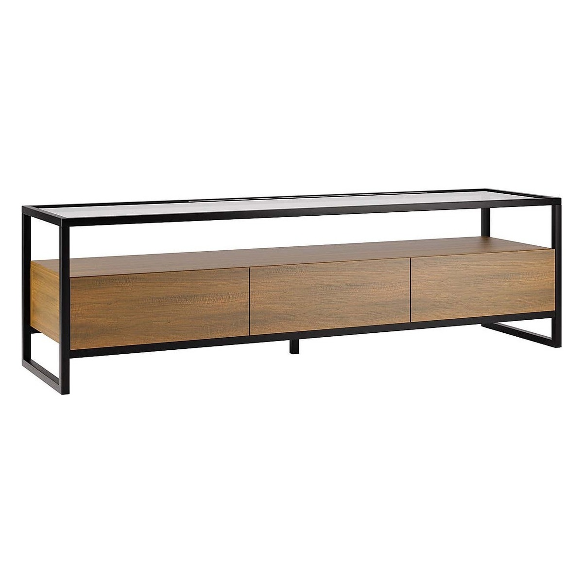 Dillon Oak Extra Wide TV Stand Wood (Brown) – image 2