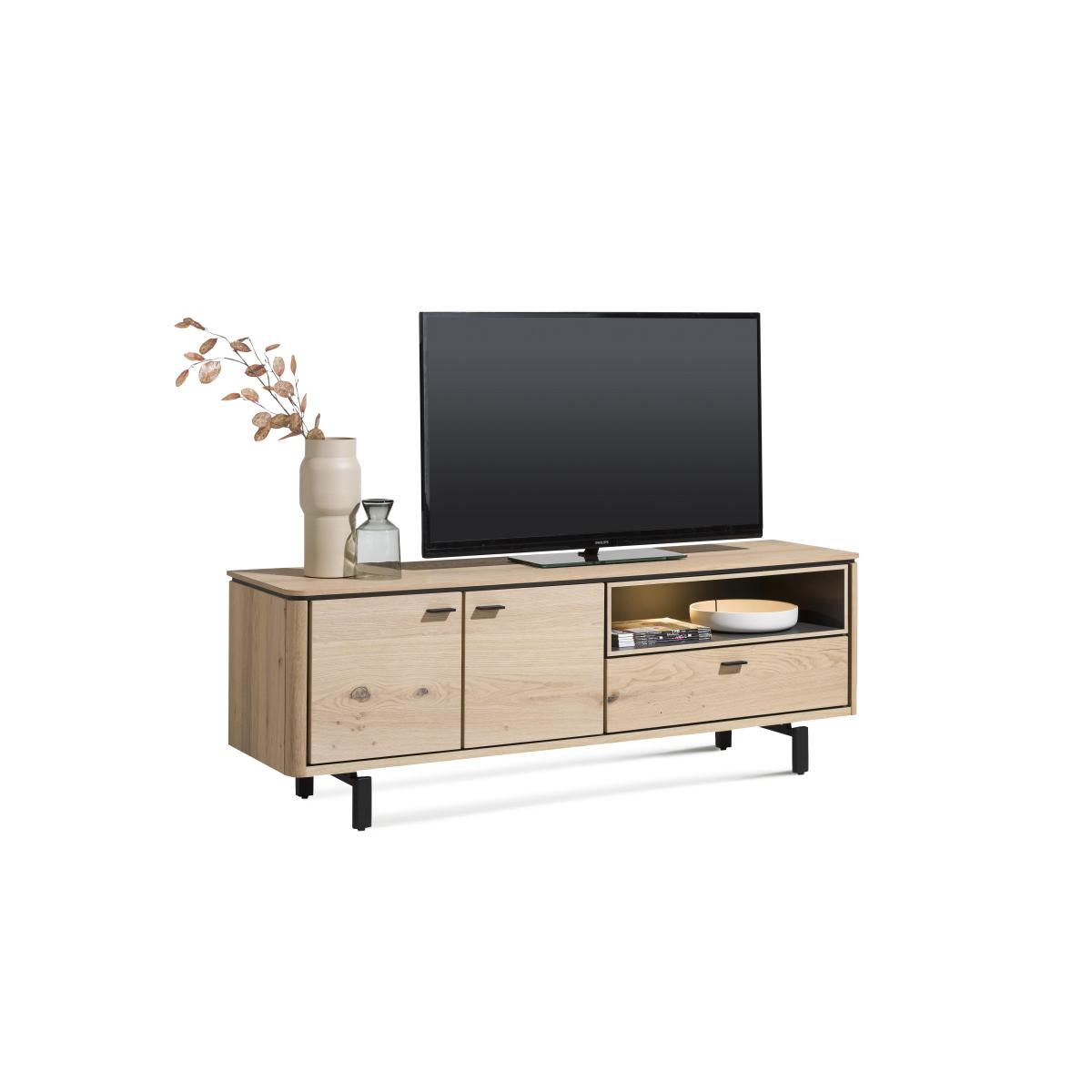 Habufa - Montreal 2 Door TV Unit - Railway Brown – image 2