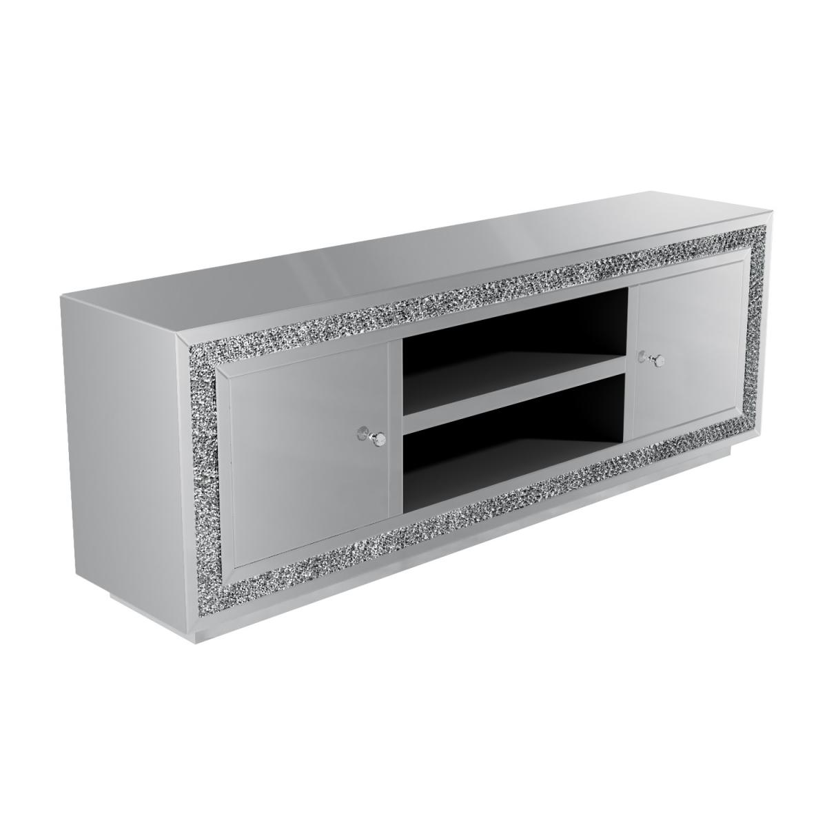 Mirrored Crushed Diamond TV Unit - TV's up to 65 - Jade Boutique – image 4