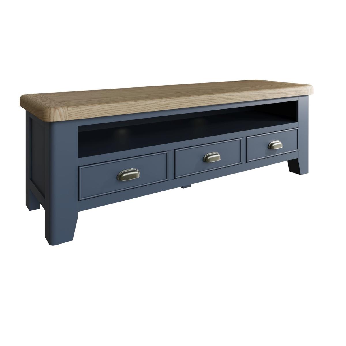 Oak & Blue TV Unit 150cm – image 2