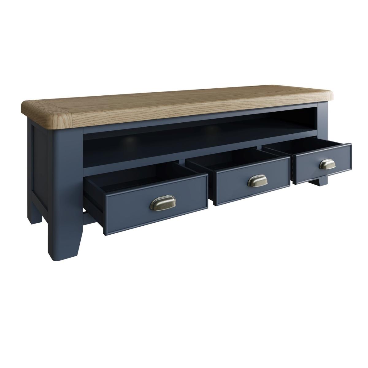 Oak & Blue TV Unit 150cm – image 3