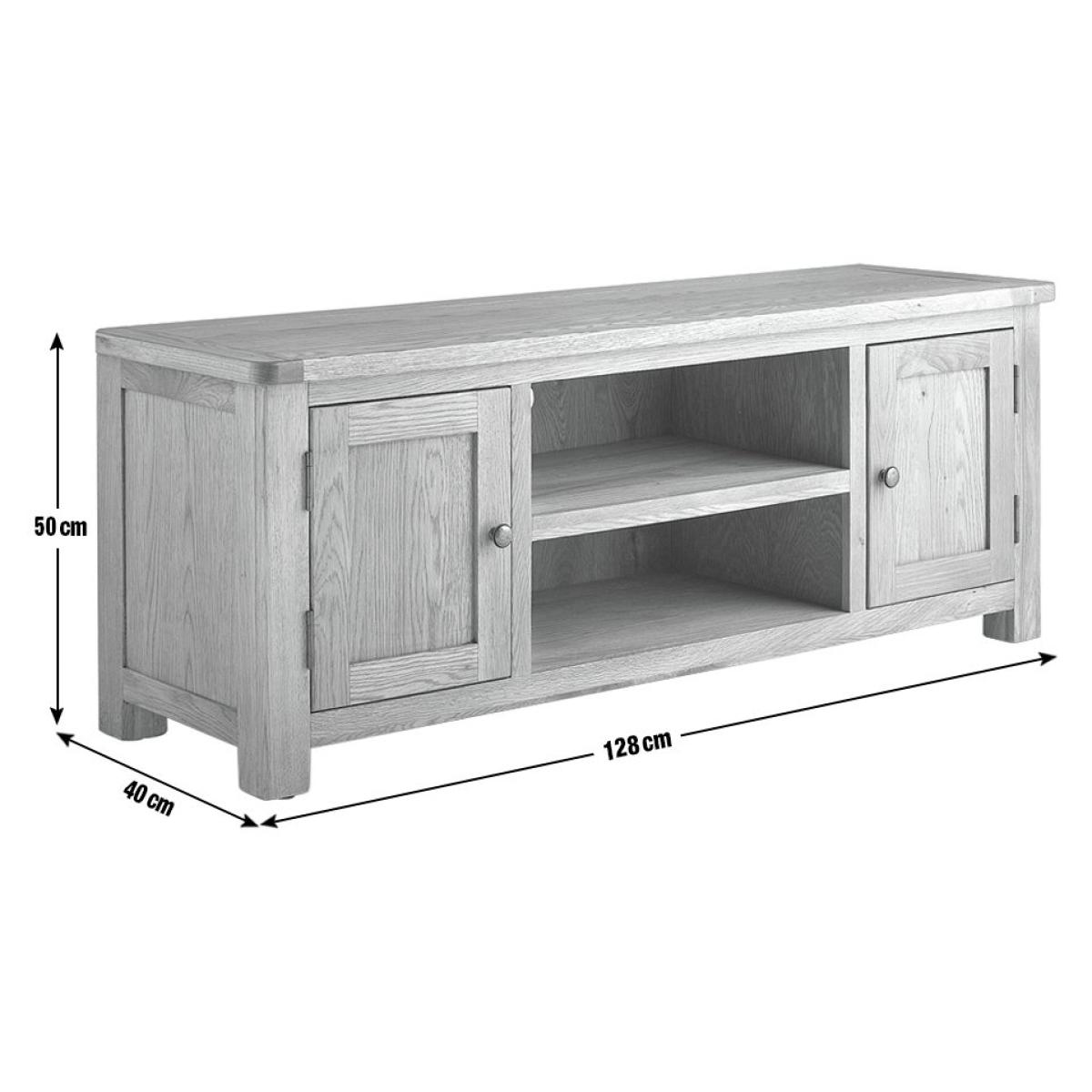 Habitat Kent 2 Door TV Unit - Oak – image 3