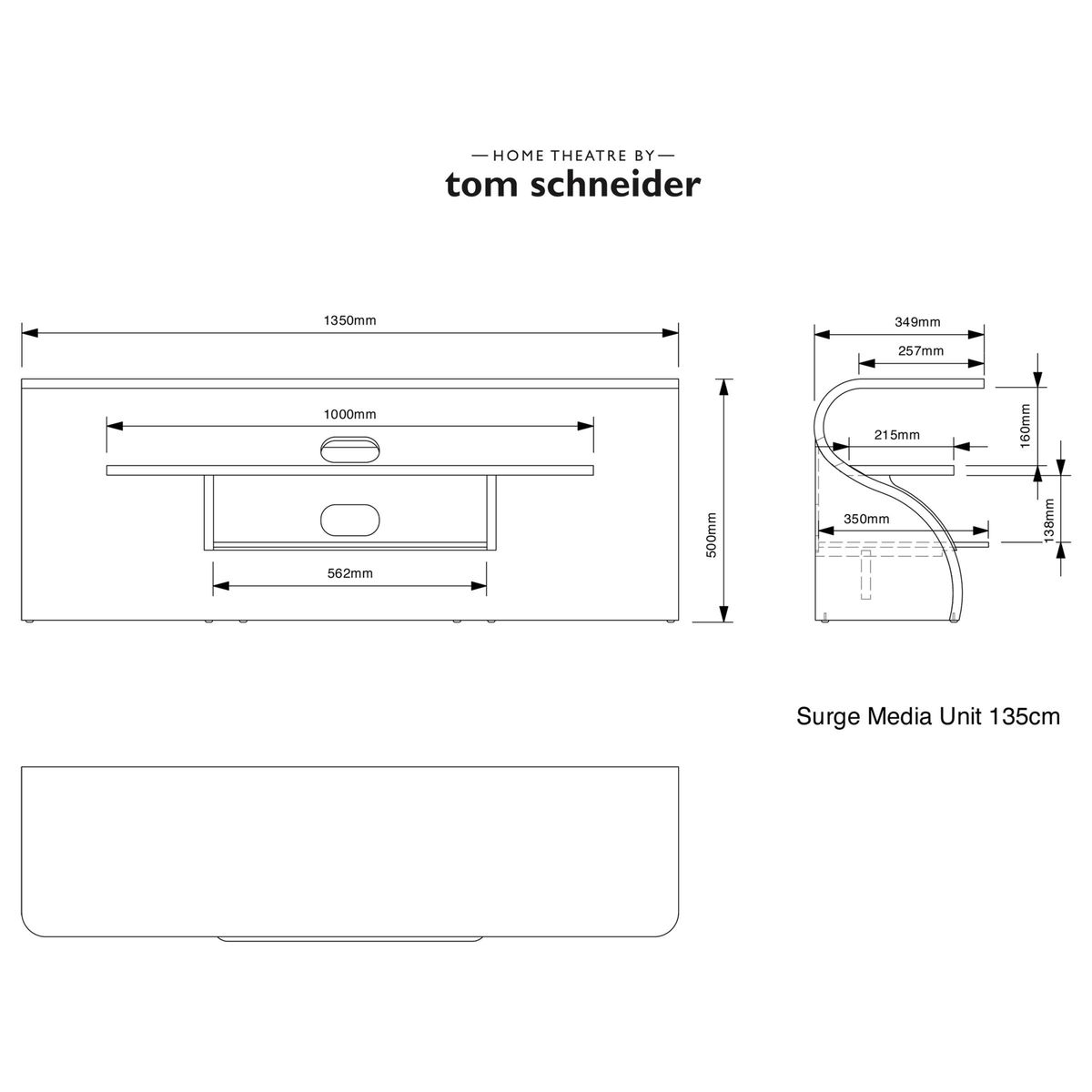 Tom Schneider Surge 1350 TV Stand for TVs up to 60 – image 10