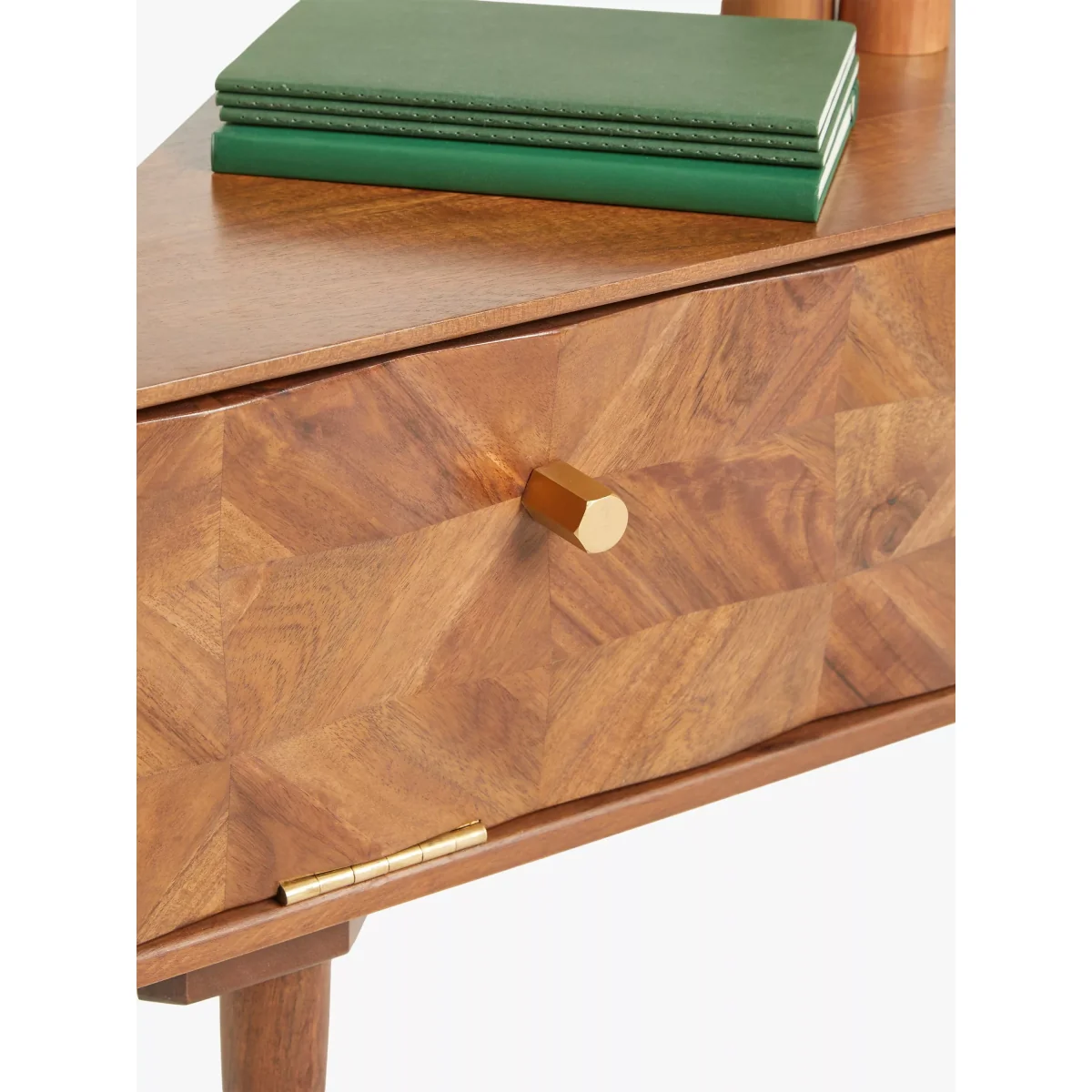 John Lewis & Partners + Swoon Franklin Corner TV Stand for TVs up to 20, Brown – image 3