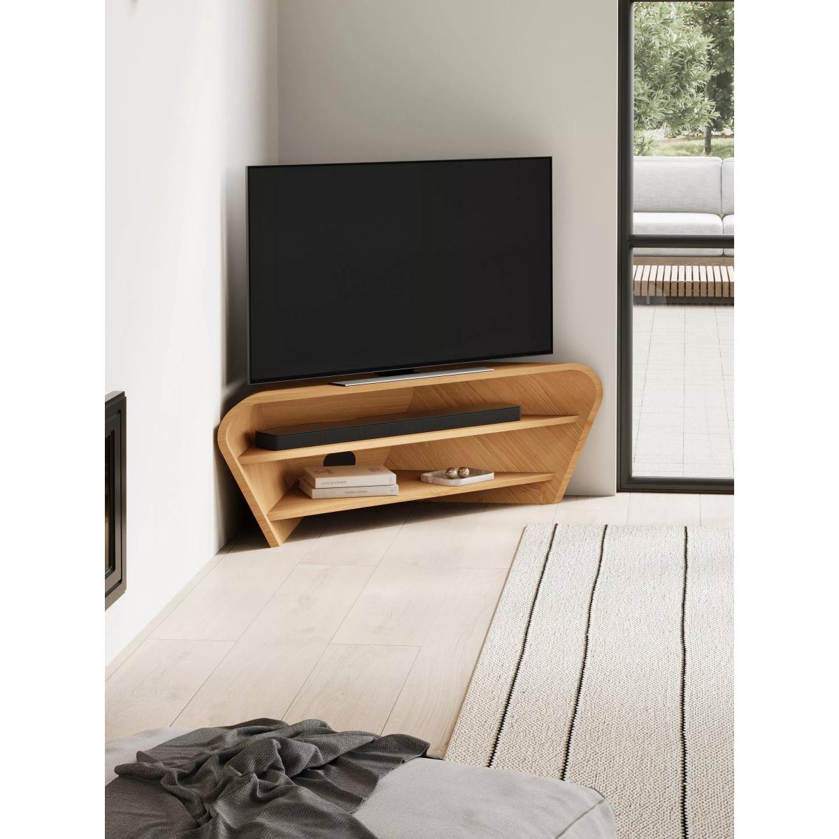 Tom Schneider Taper 140cm Corner Media Unit, Oak – image 3