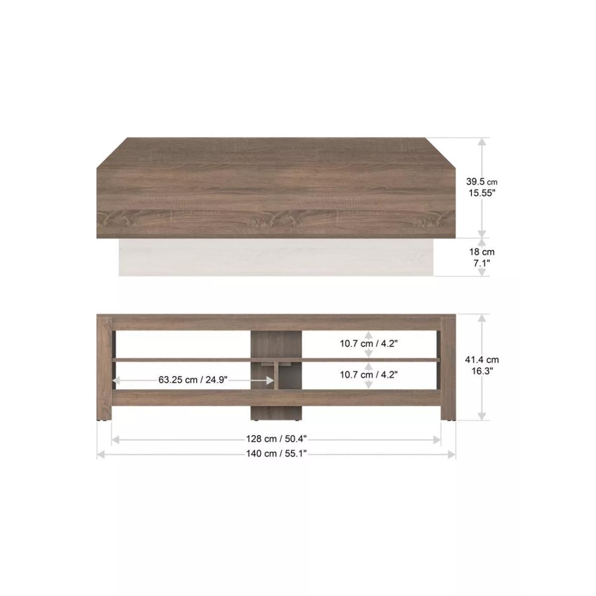AVF Calibre Sound 140 TV Stand for TVs up to 65”, Sawn Oak – image 7