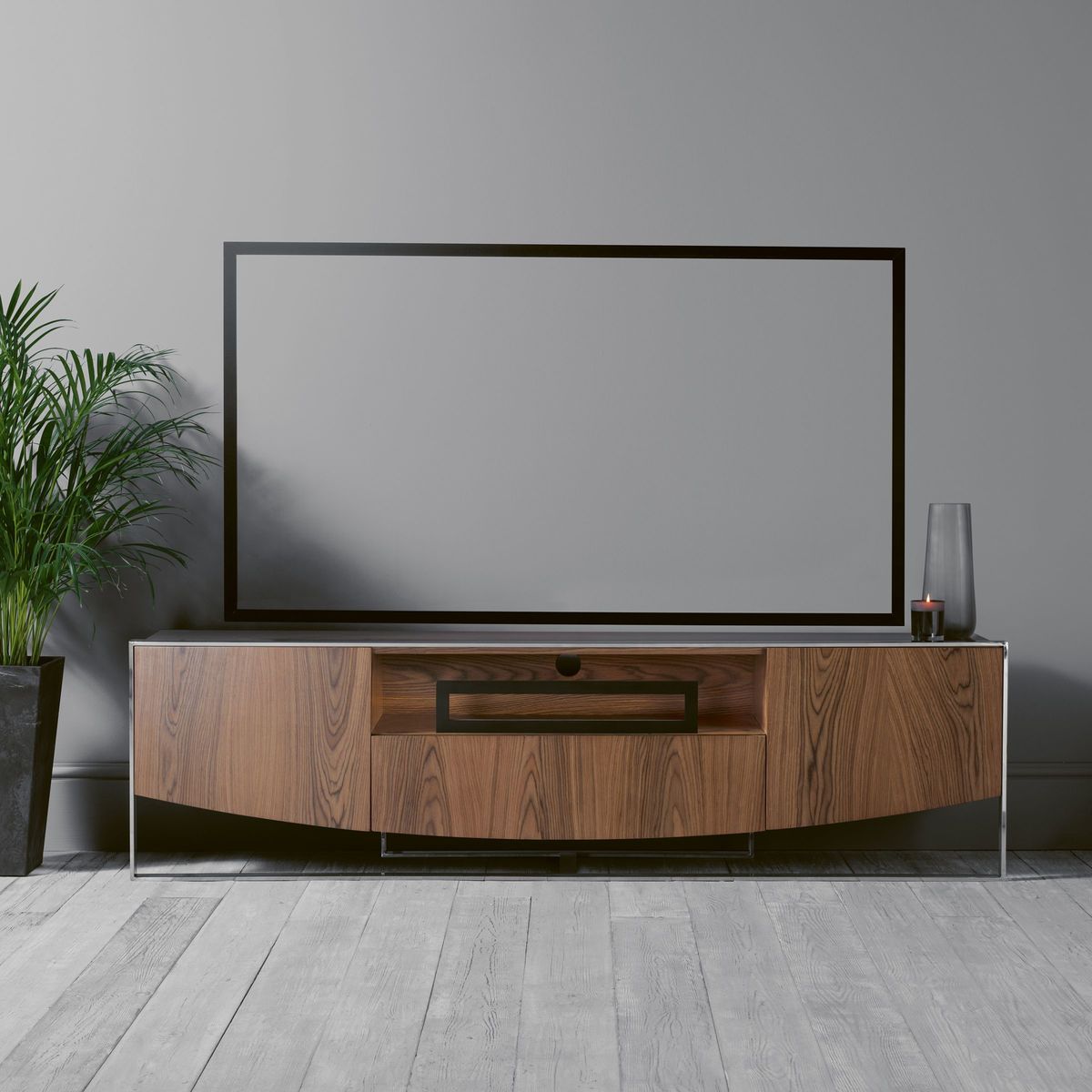 AVF Loren 2000 TV Stand for TVs up to 85, Walnut – image 6