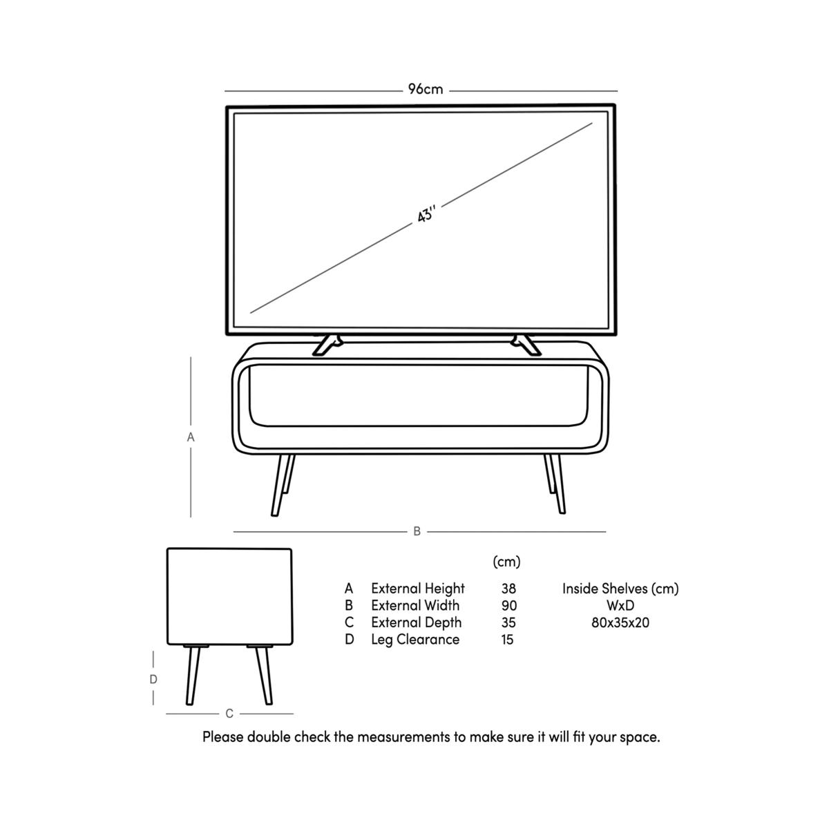 Swoon Harring TV Unit, Natural/Black – image 5