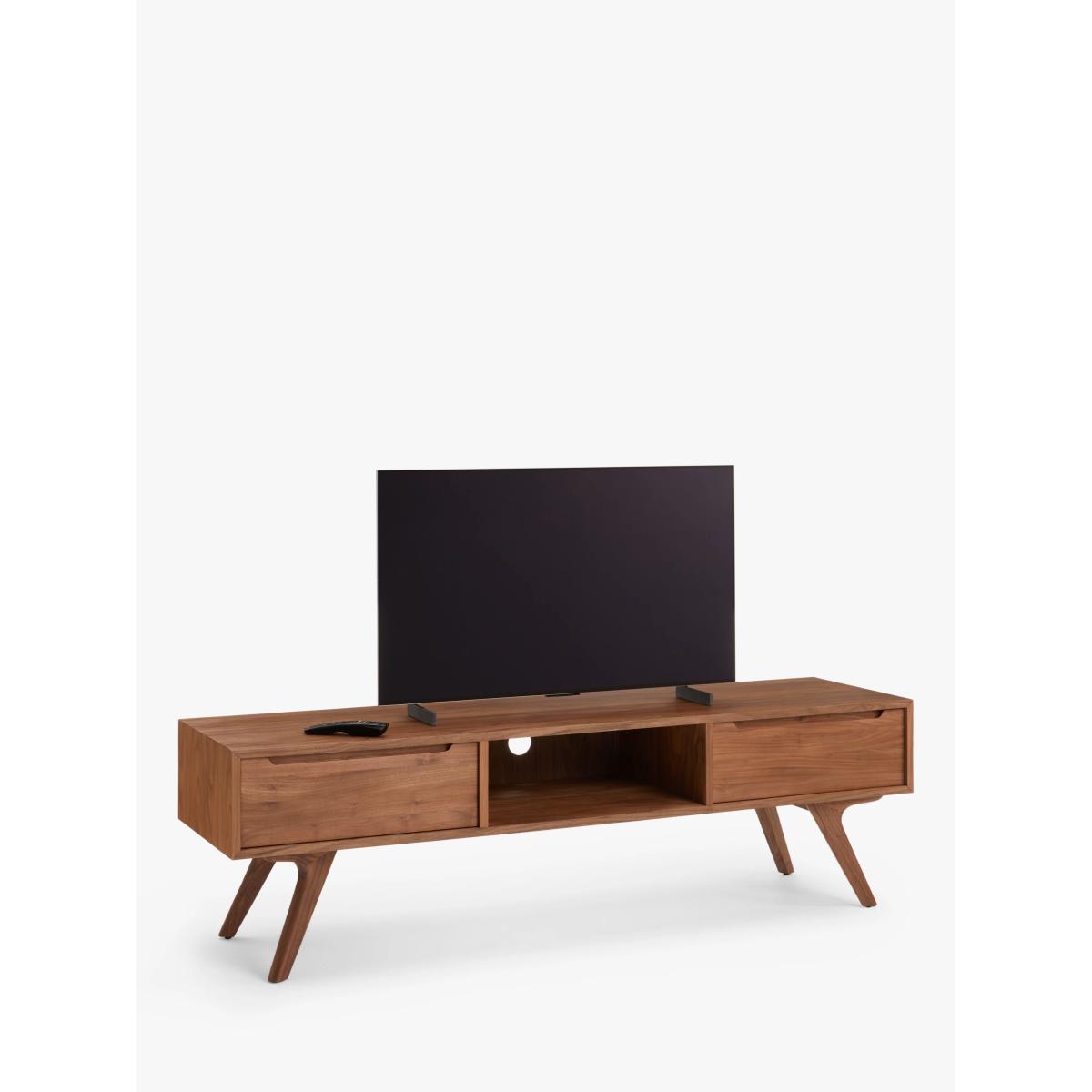 John Lewis Cara 2 Drawer Media Unit, American Black Walnut – image 3