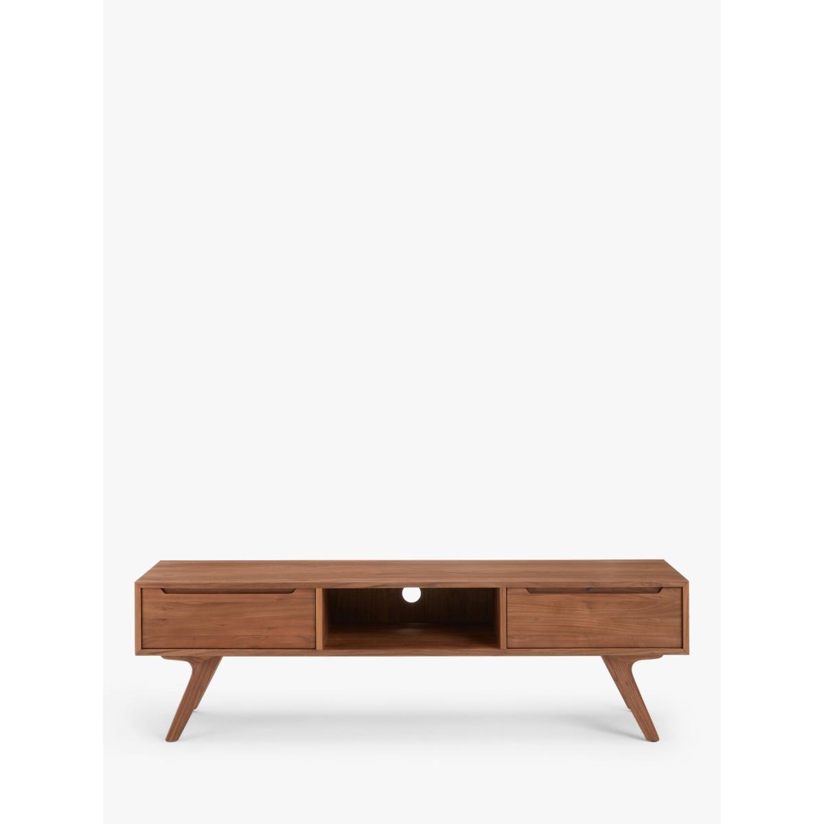 John Lewis Cara 2 Drawer Media Unit, American Black Walnut – image 4