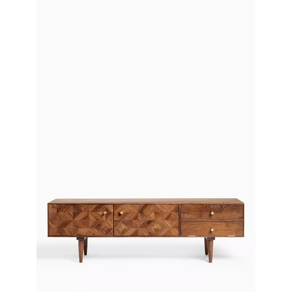 John Lewis & Partners + Swoon Franklin TV Stand for TVs up to 66, Brown – image 2