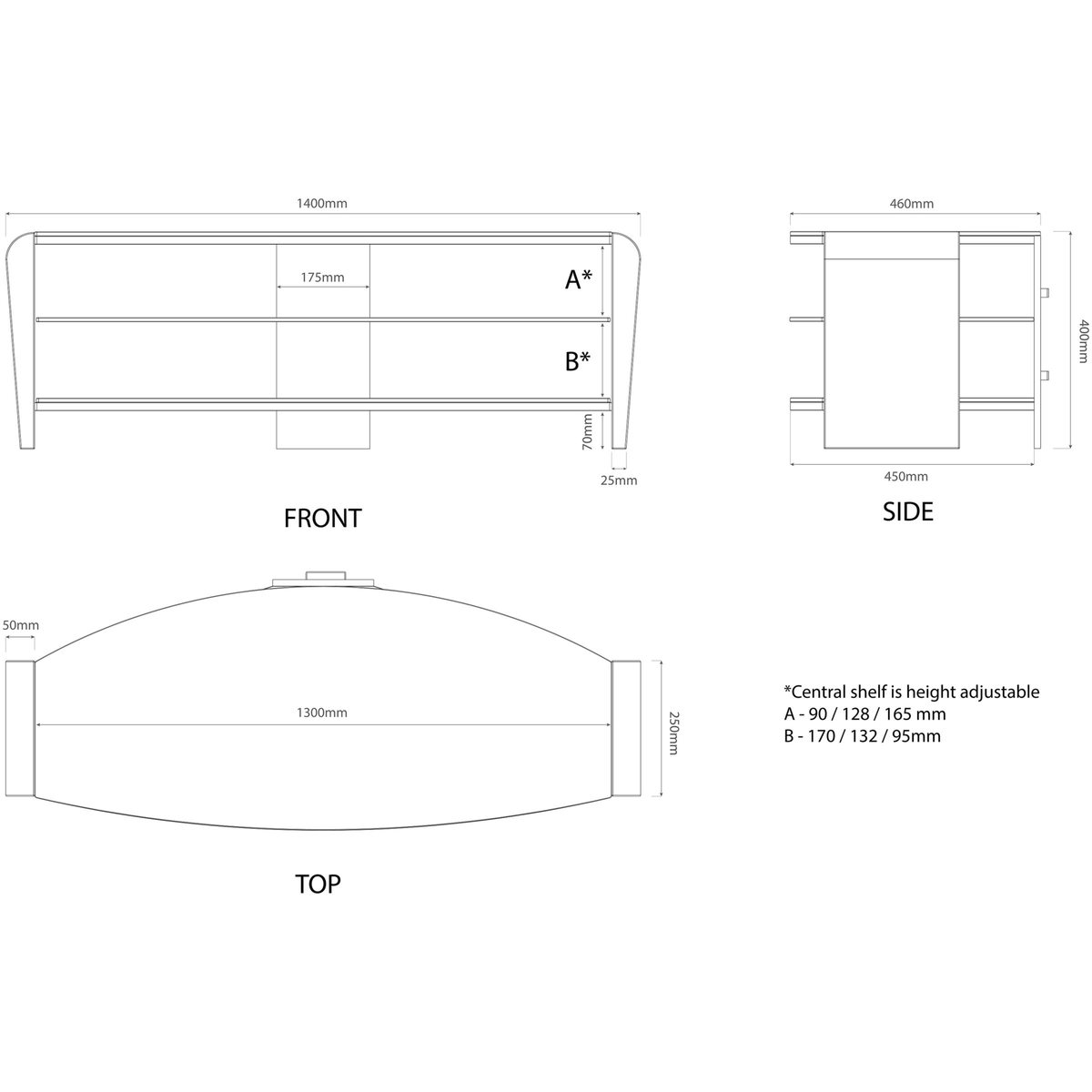 Alpha Francium 140 TV Stand for TVs up to 60 – image 6