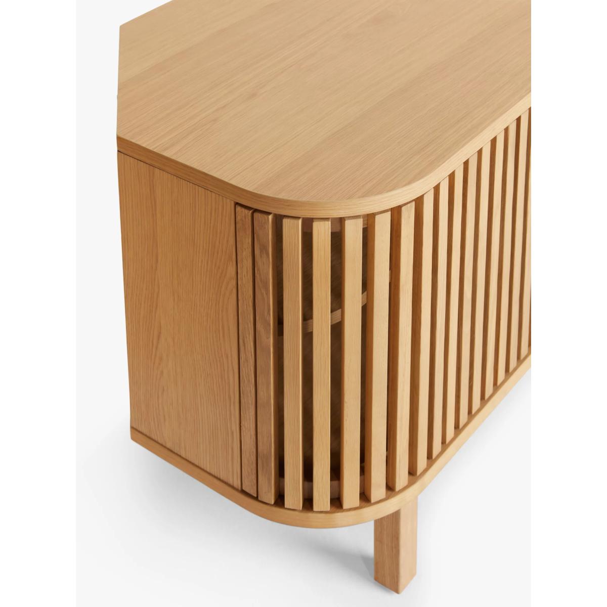 John Lewis Small Slatted TV Stand for TVs up to 60, Oak – image 3