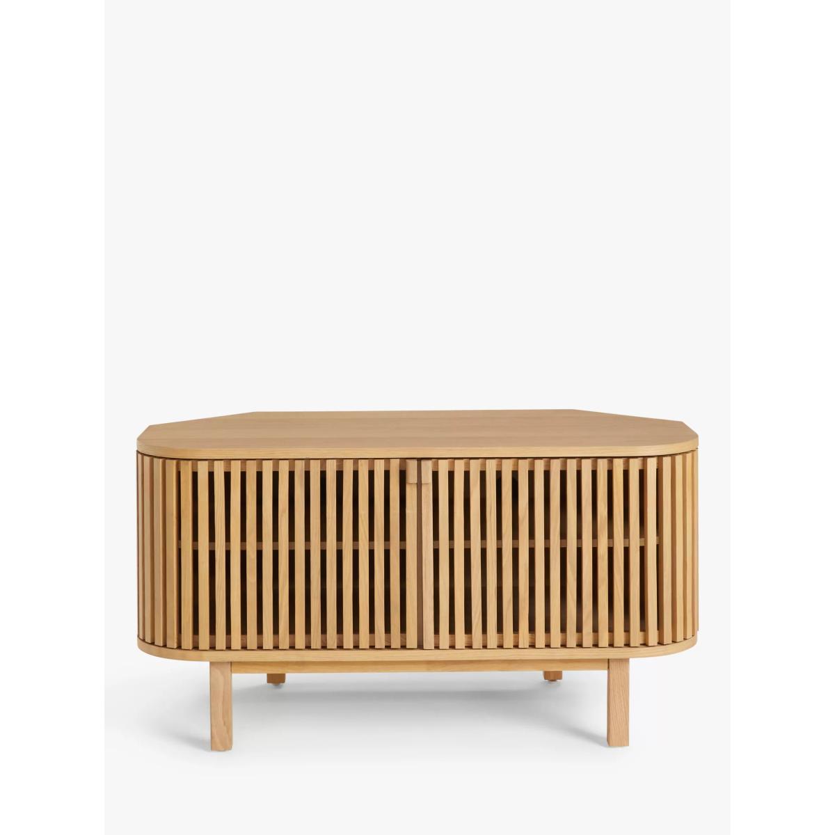 John Lewis Small Slatted TV Stand for TVs up to 60, Oak – image 5