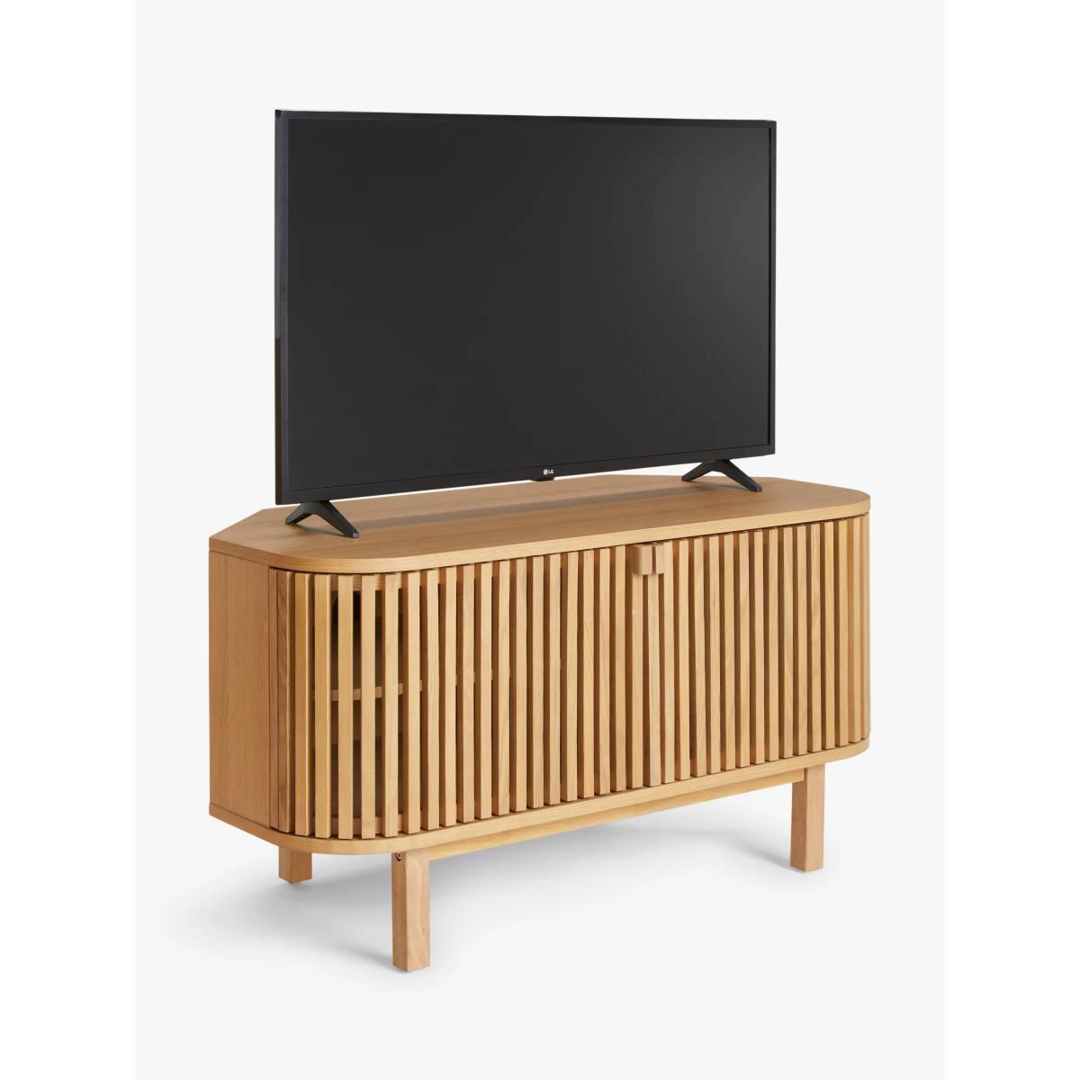 John Lewis Small Slatted TV Stand for TVs up to 60, Oak – image 7