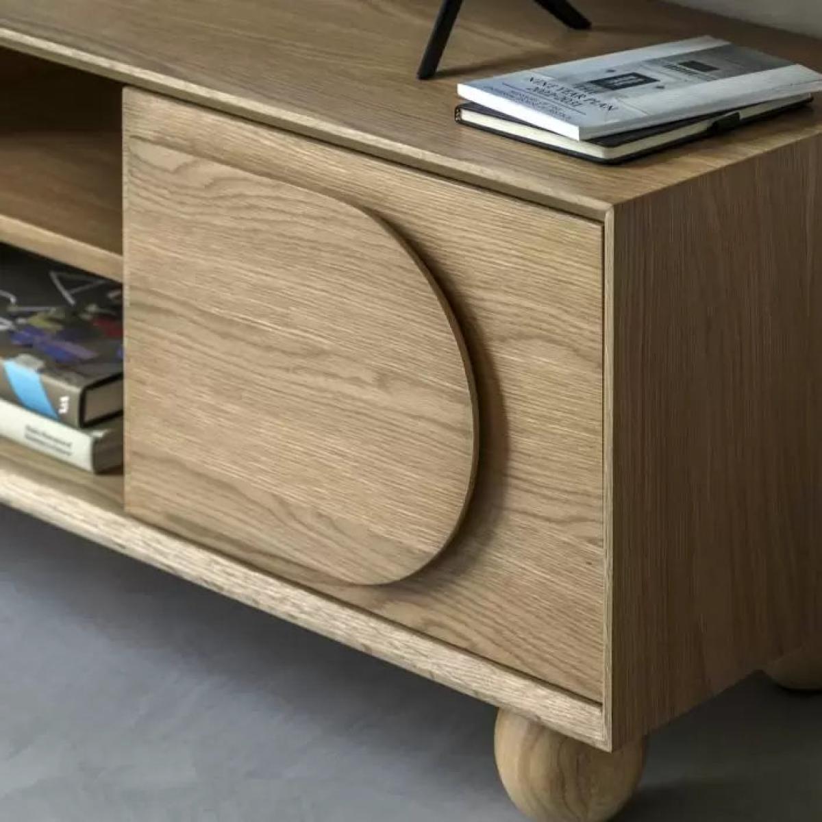 Geo Oak Finish Media Unit - Natural – image 3