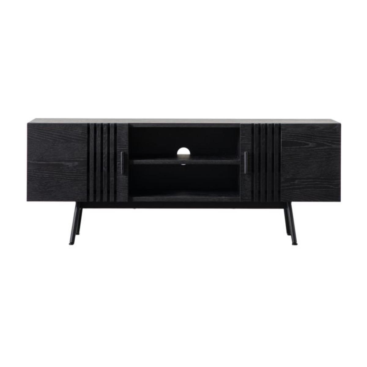 Holden 140cm Oak Veneer TV Unit - Black – image 1