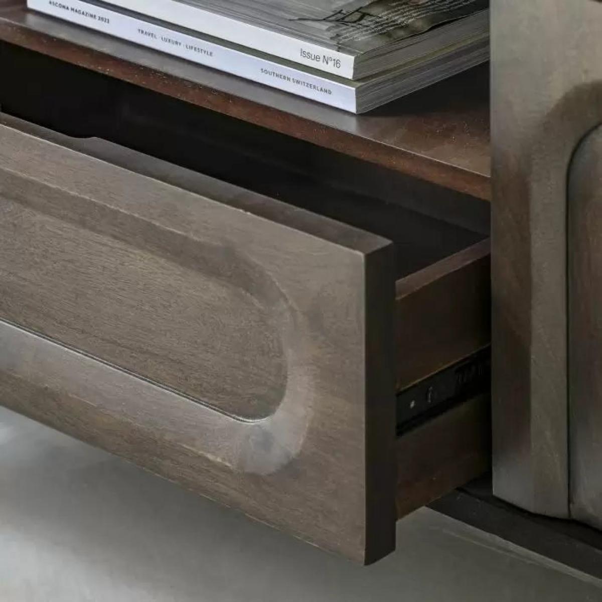 Arc Mango Wood Media Unit - Walnut – image 2