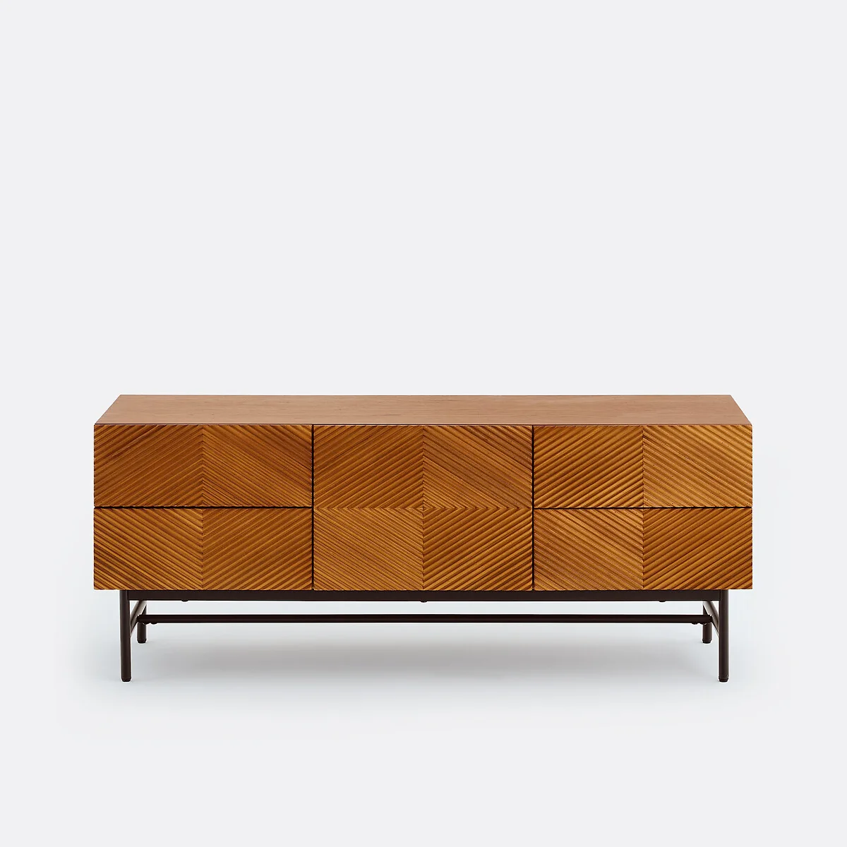 Jerem Veneer Textured Front TV Unit, Width 120cm – image 2