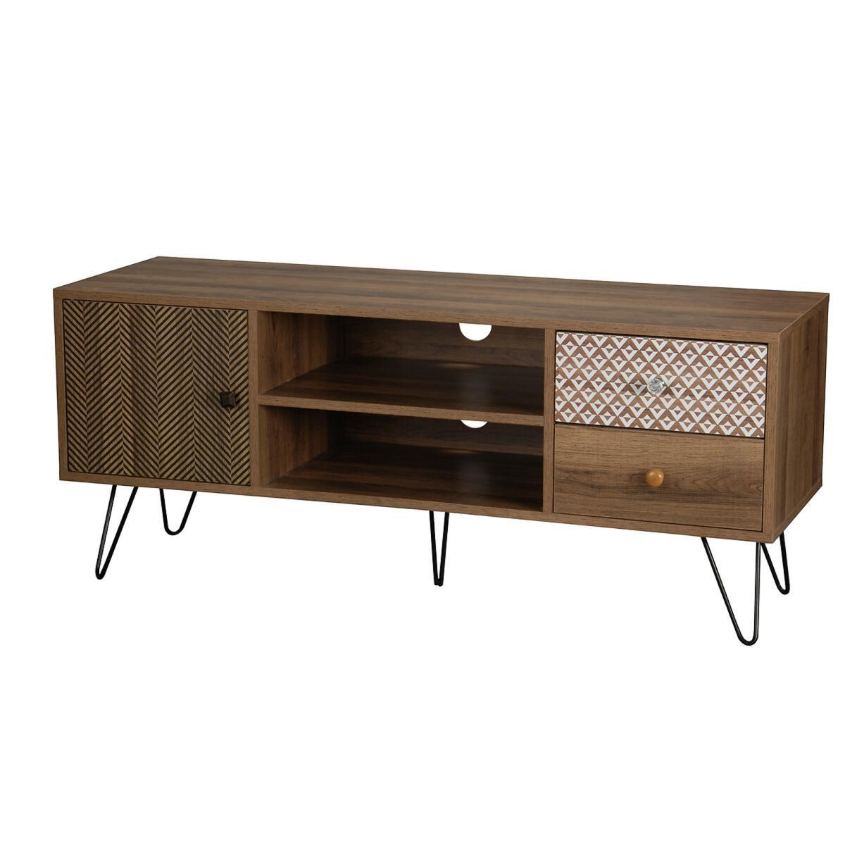 TV Media Unit with Hairpin Legs – image 2
