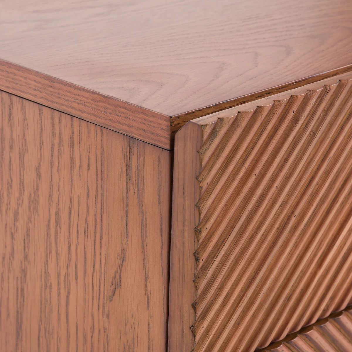 Jerem 180cm Textured Front Walnut Stained TV Unit – image 5