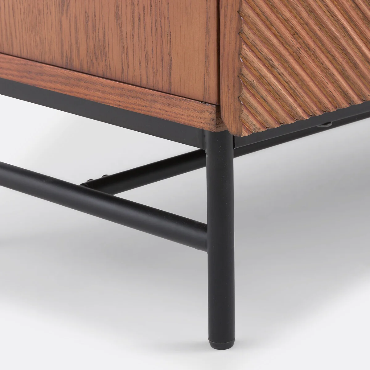 Jerem 180cm Textured Front Walnut Stained TV Unit – image 6