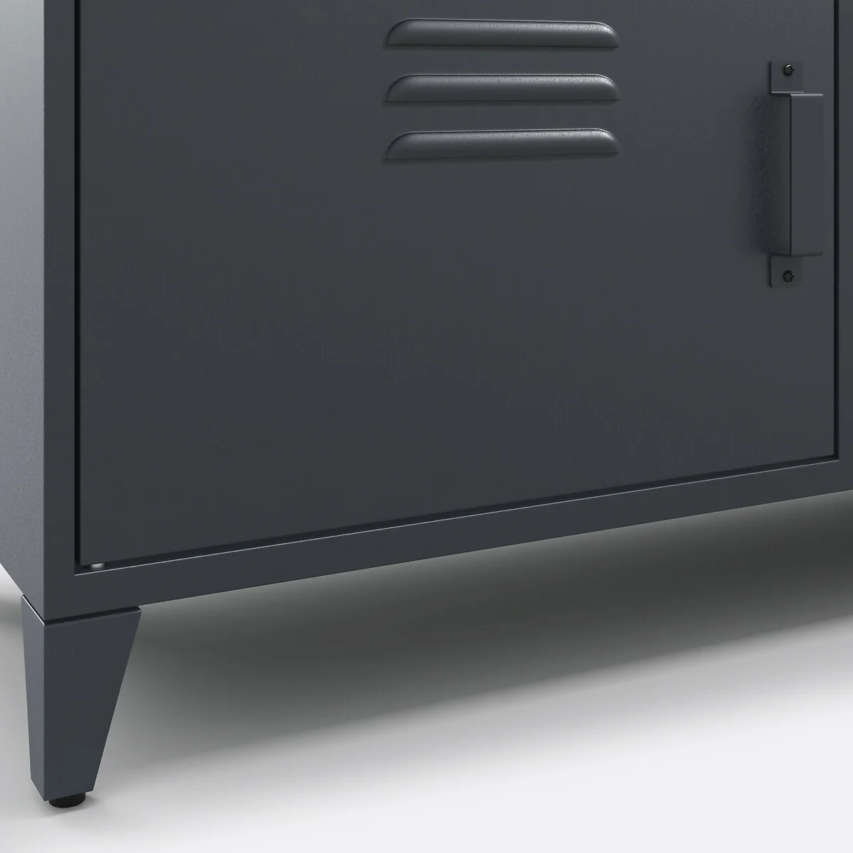 Hiba TV Unit in Steel and Solid Oak – image 5