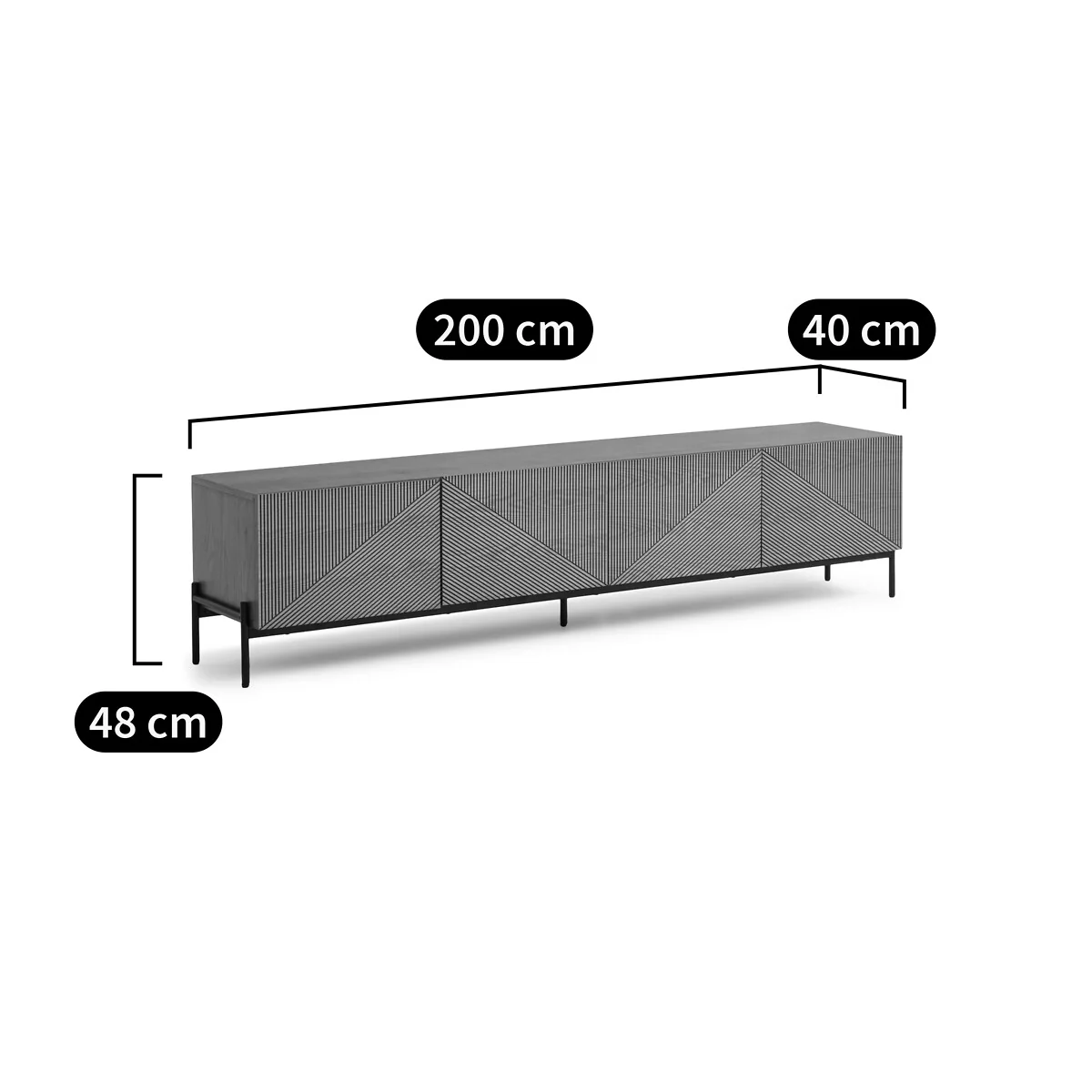 Lodge Vintage Hi-Fi TV Stand – image 8