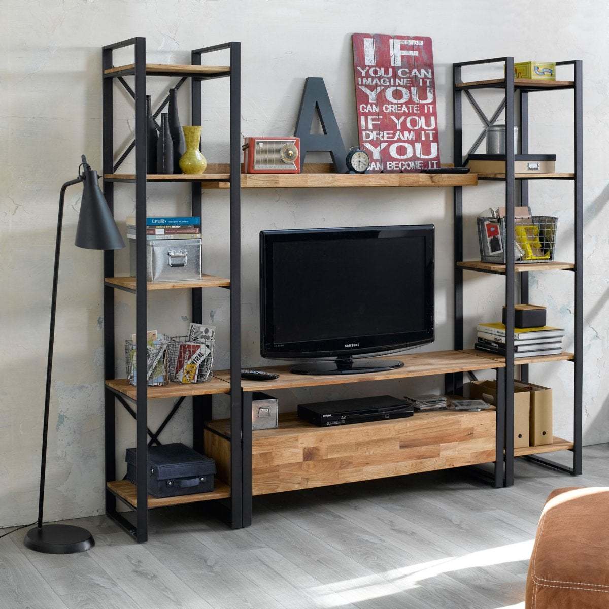 Hiba Solid Oak TV Unit – image 6
