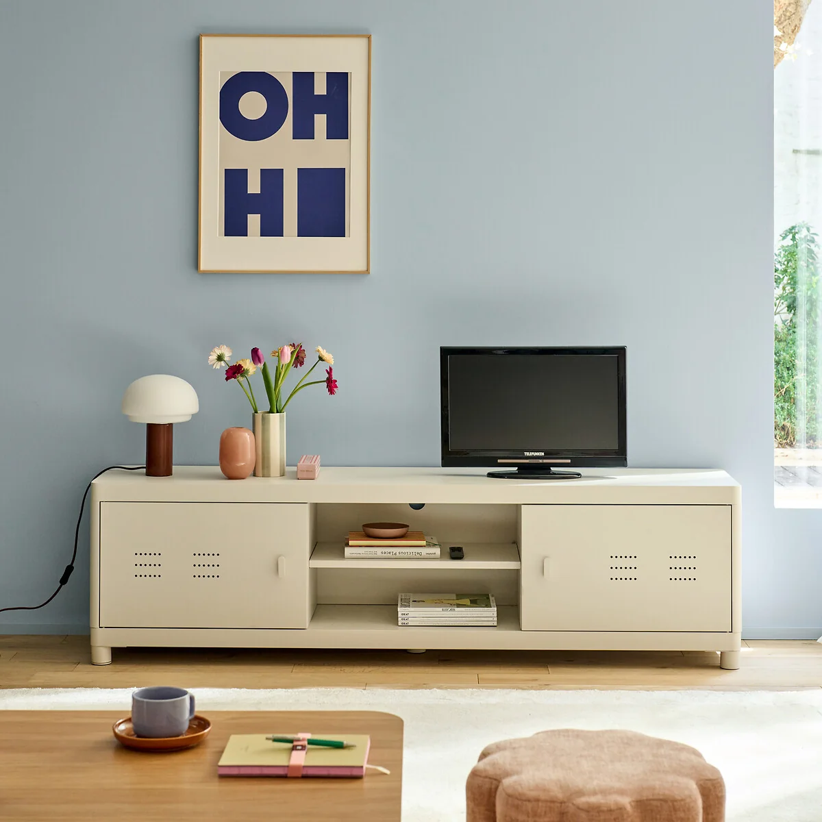 Livona Steel TV Stand, Width 180cm – image 2