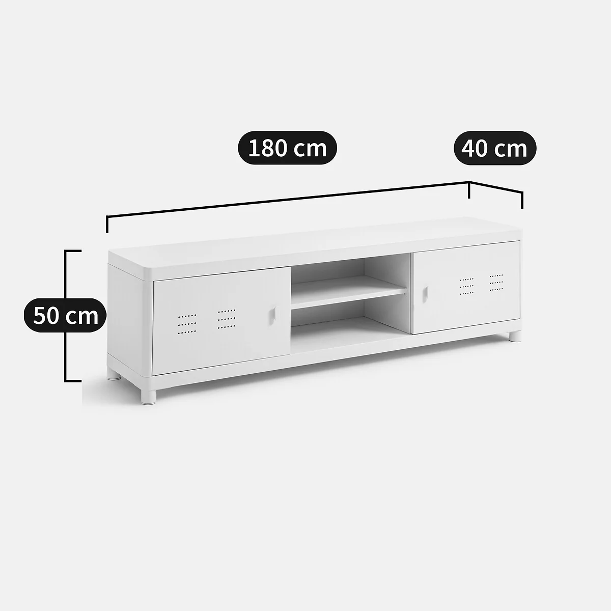 Livona Steel TV Stand, Width 180cm – image 10