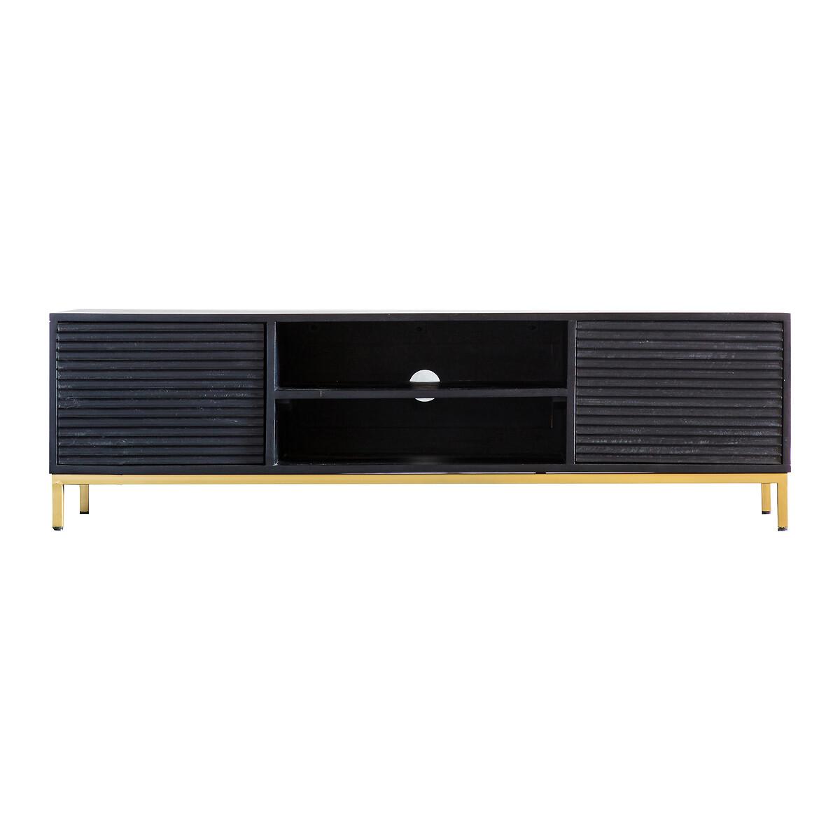 Madurai Rippled Wood TV Unit – image 3