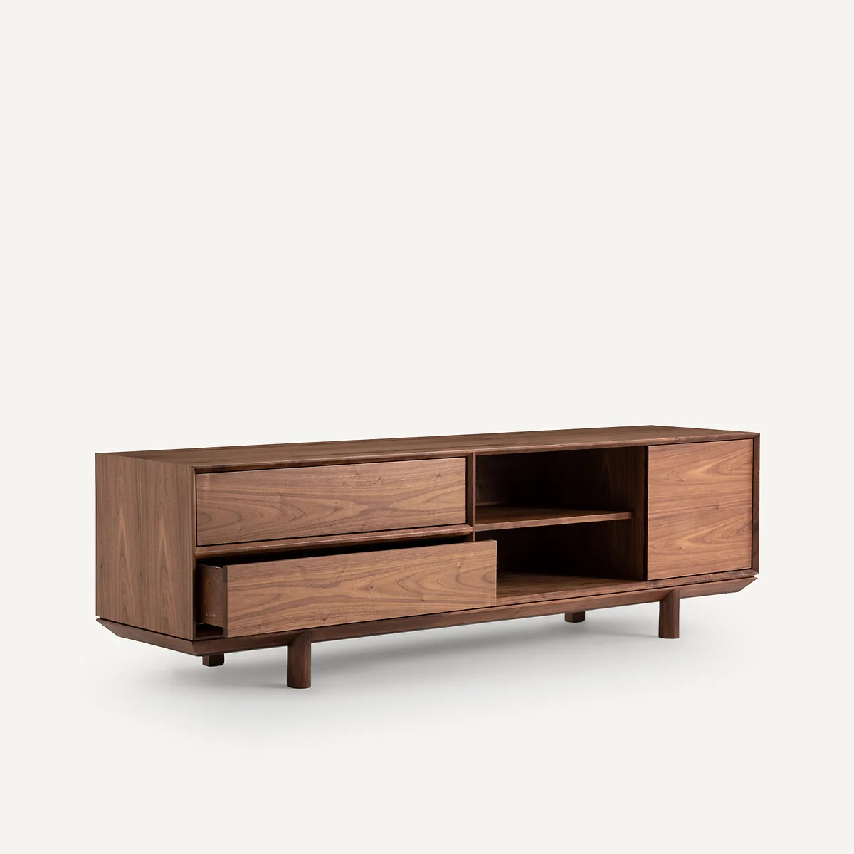 Gloria TV Stand in Walnut and Veneer, Designed By Emmanuel Gallina – image 2