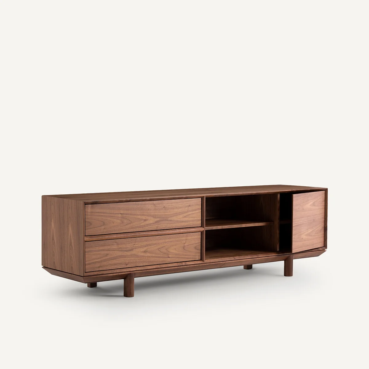 Gloria TV Stand in Walnut and Veneer, Designed By Emmanuel Gallina – image 3
