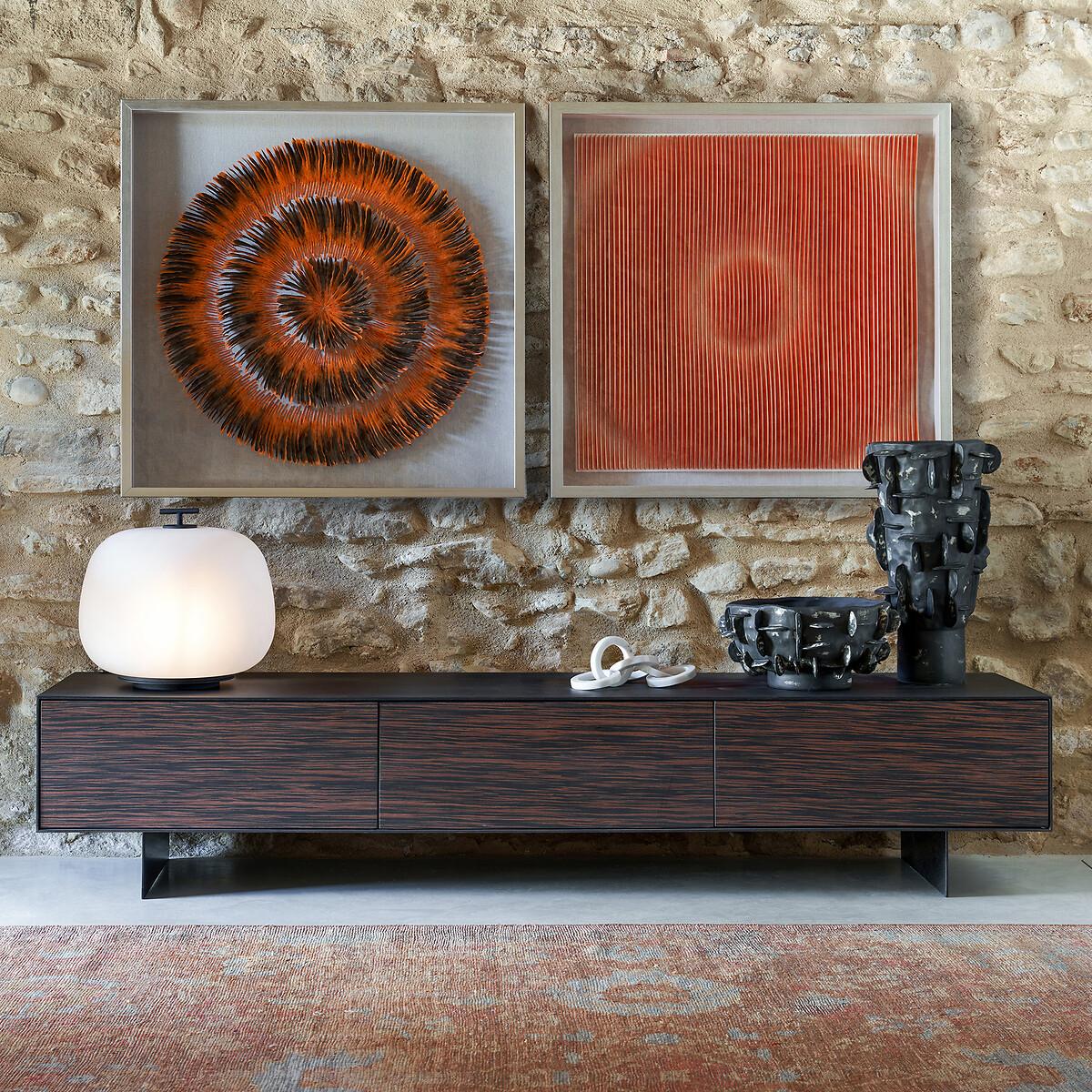 Fergus Ebony Oak and Metal Hifi TV Cabinet – image 9