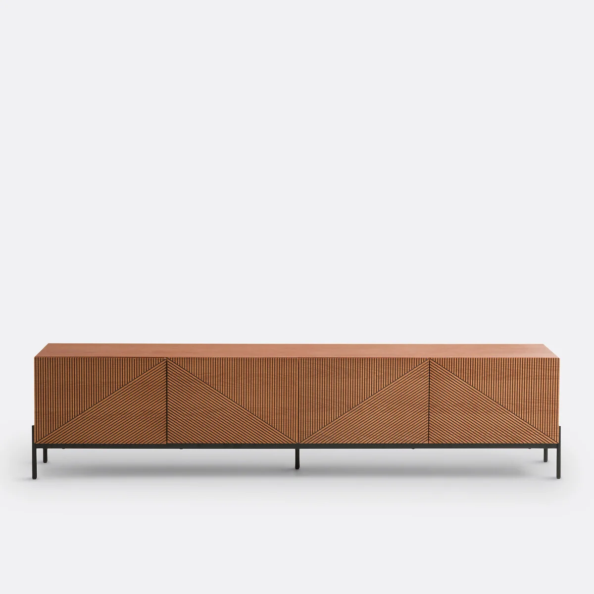 Les Signatures - Lodge Vintage Oak Veneer Hi-Fi TV Stand – image 4